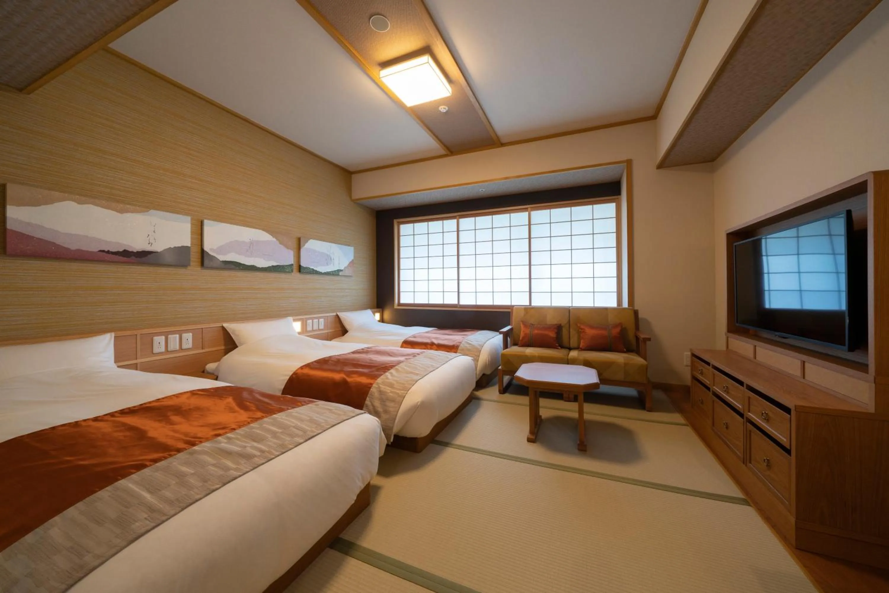 Photo of the whole room, Bed in Kyoto Umekoji Kadensho