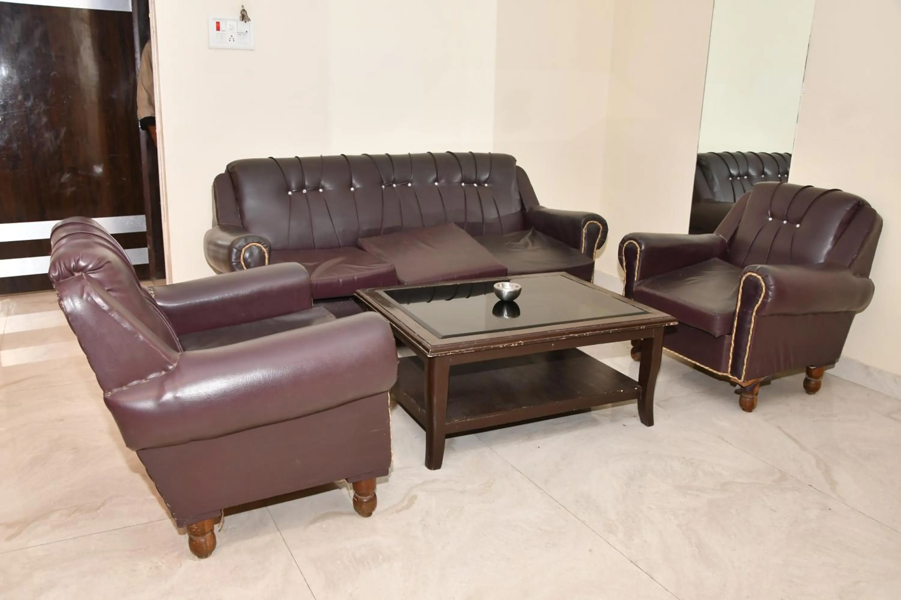 Seating area in Chinmaye Inn