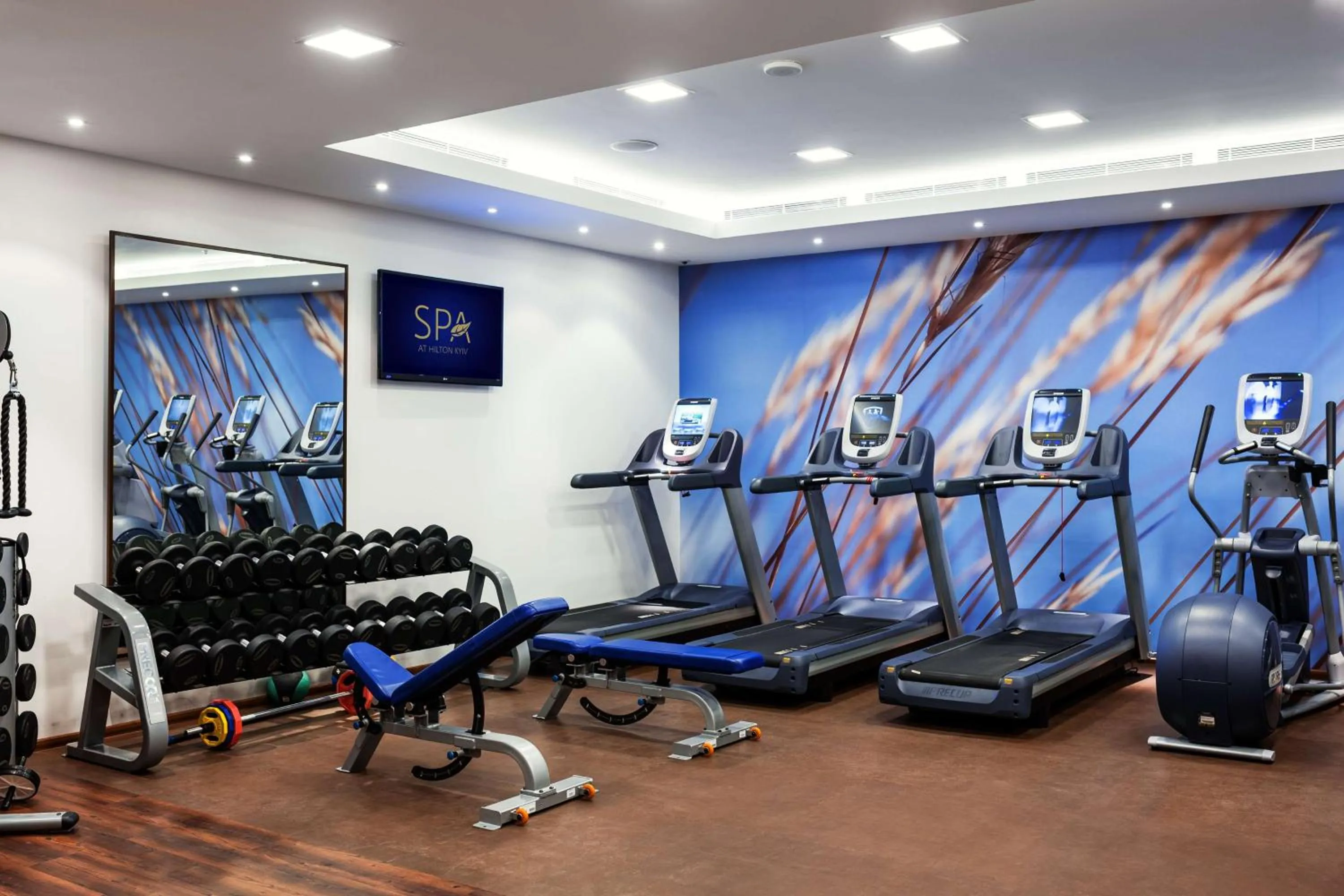 Fitness centre/facilities in Hilton Kyiv