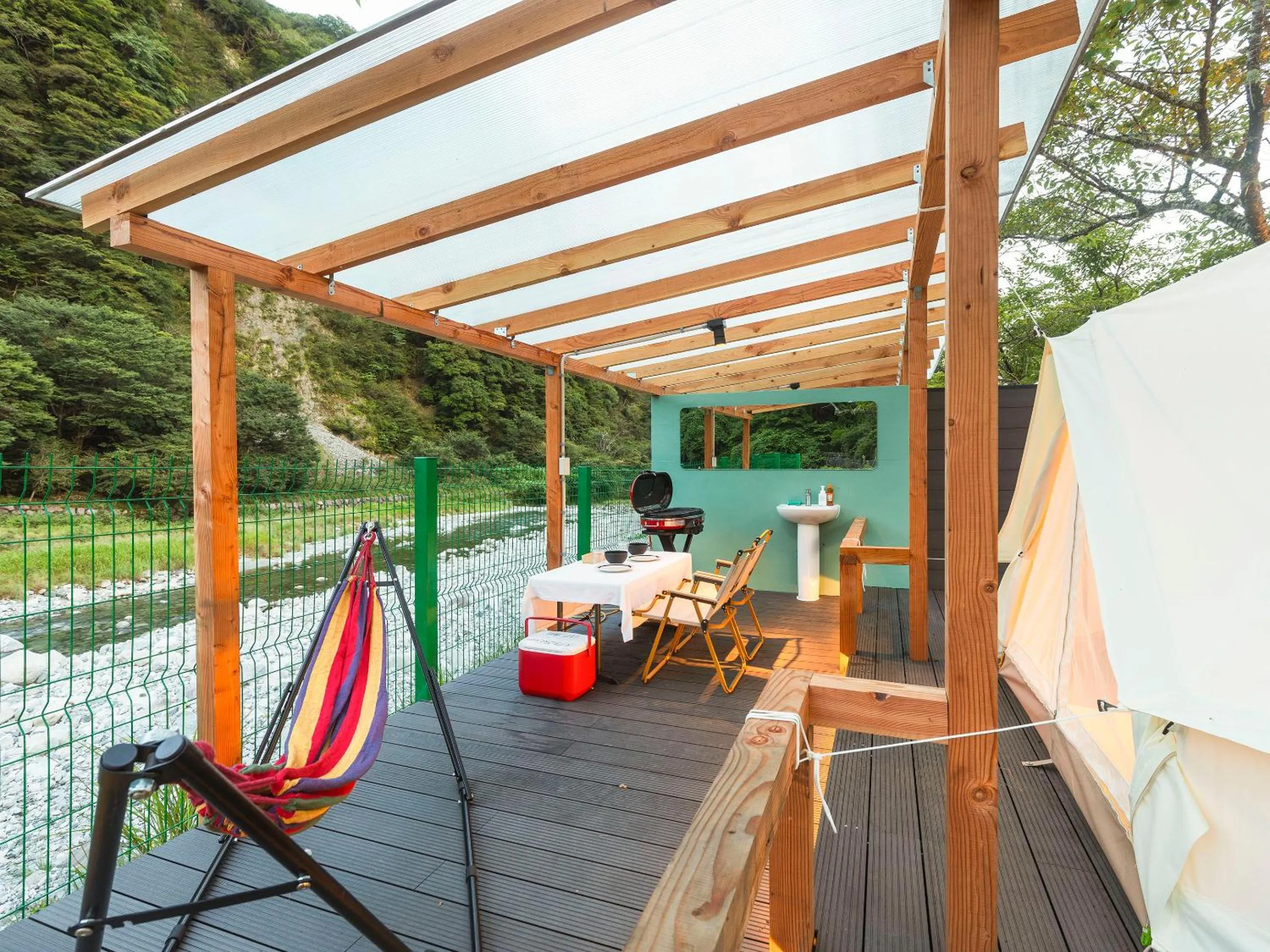 Balcony/Terrace in SPRINGS VILLAGE 足柄 丹沢温泉リゾート＆グランピング