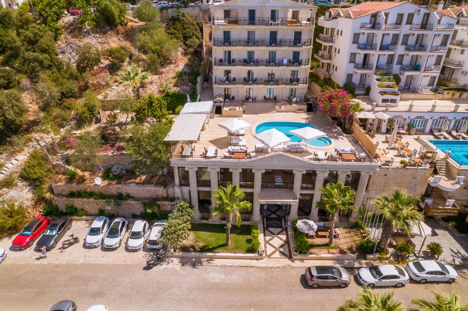 Bird's eye view in Hera Hotel