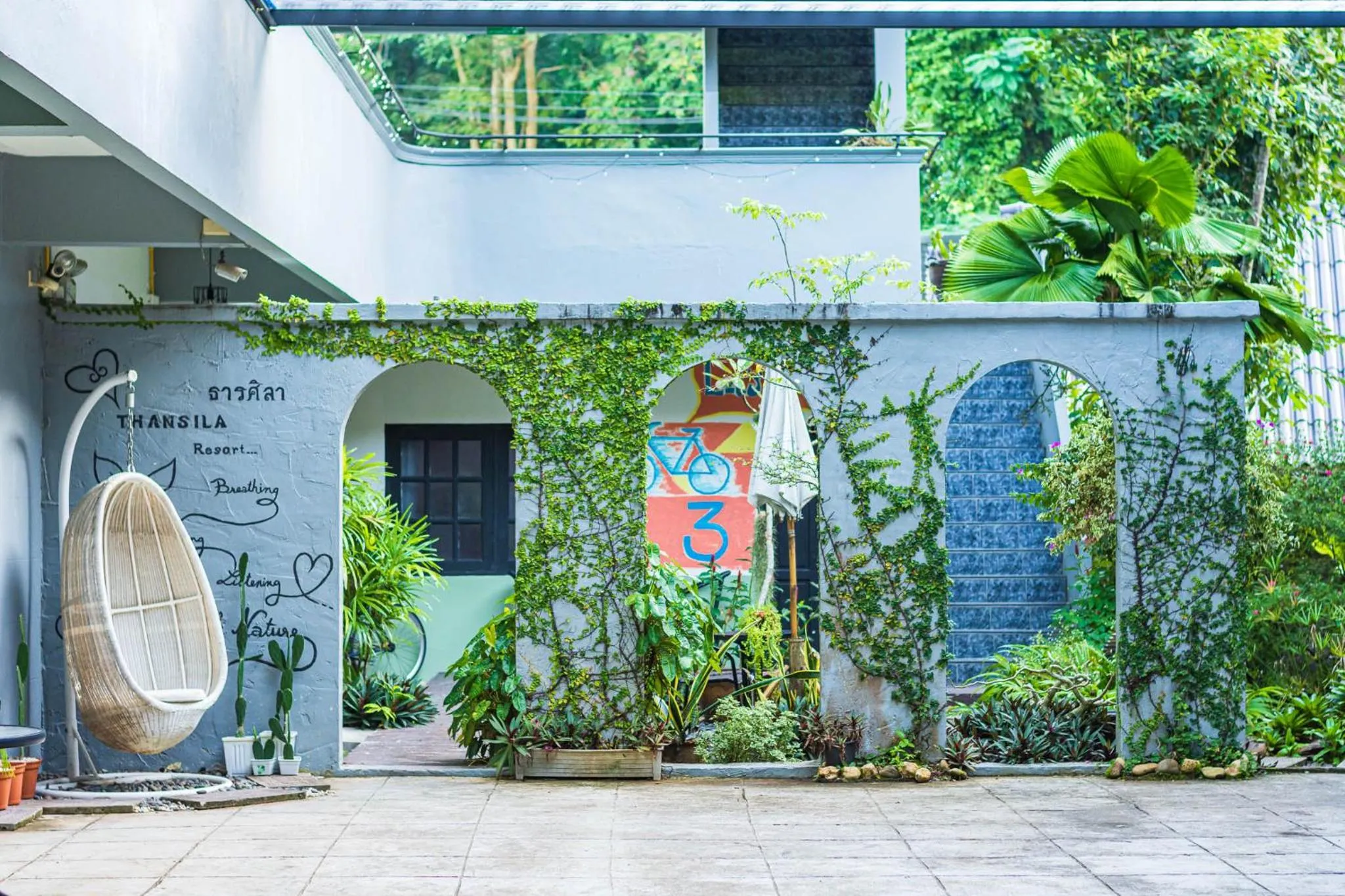 Garden view in THANSILA Resort