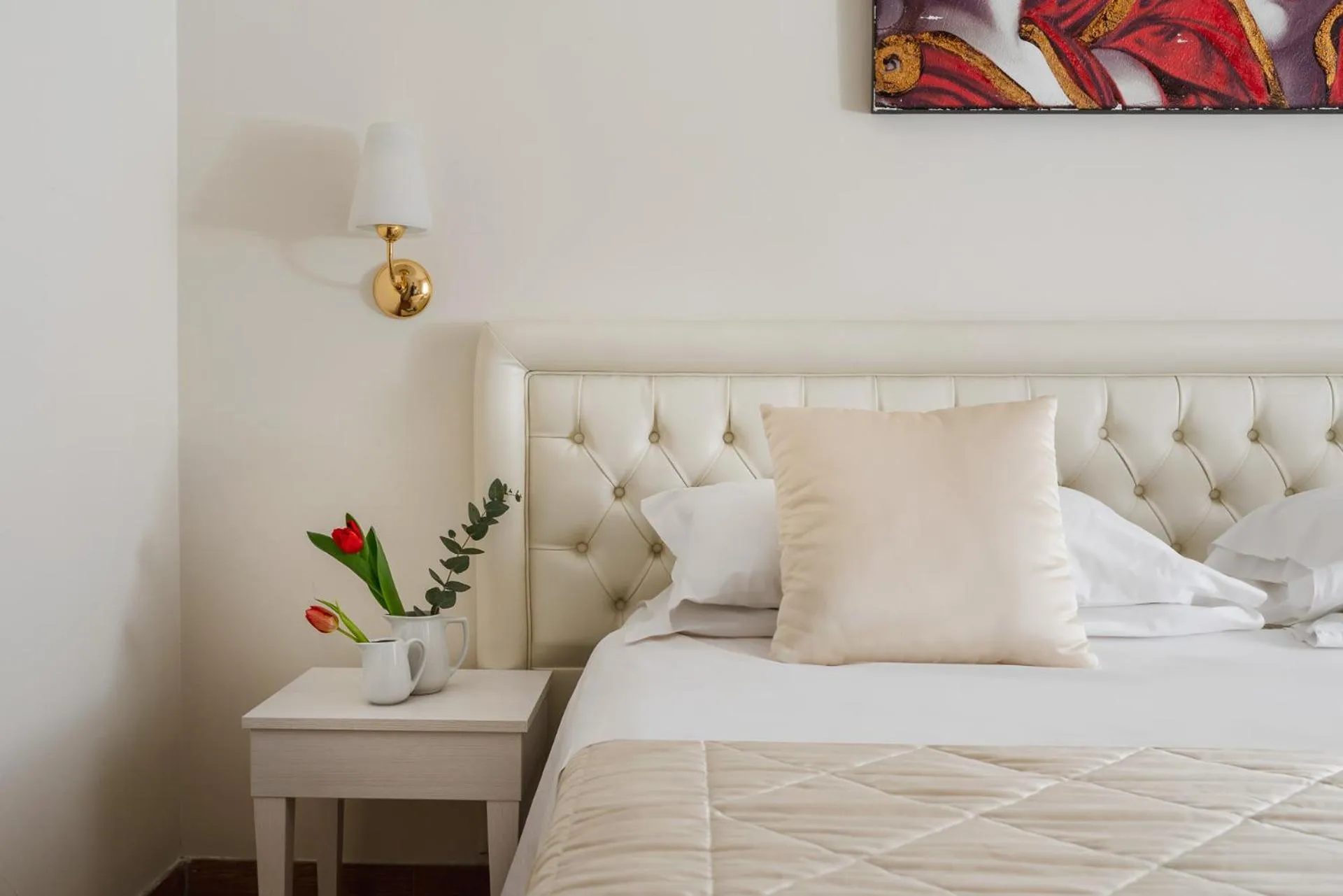 Bed in Hotel Re Enzo