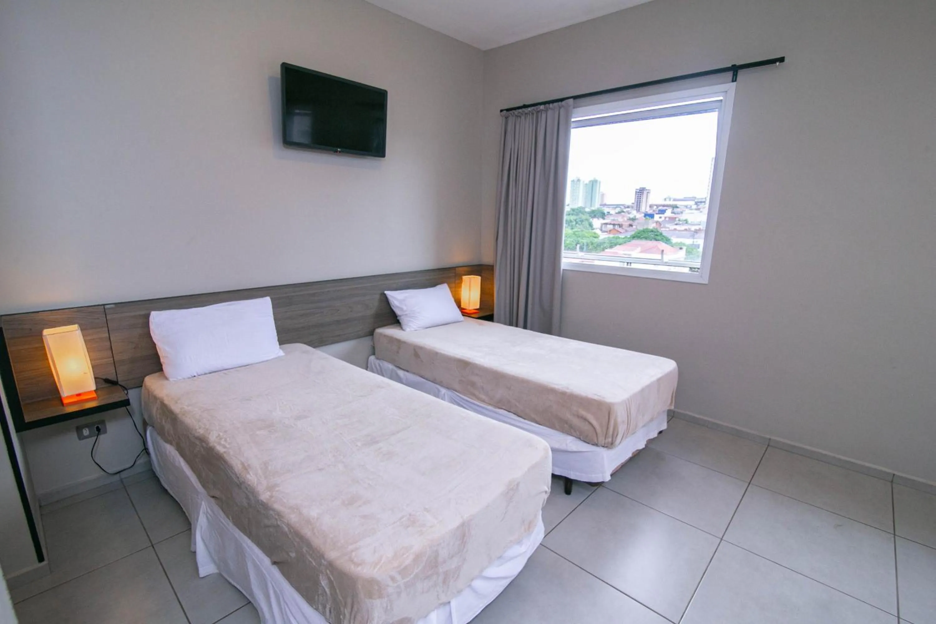 Bed in I-Hotel Piracicaba