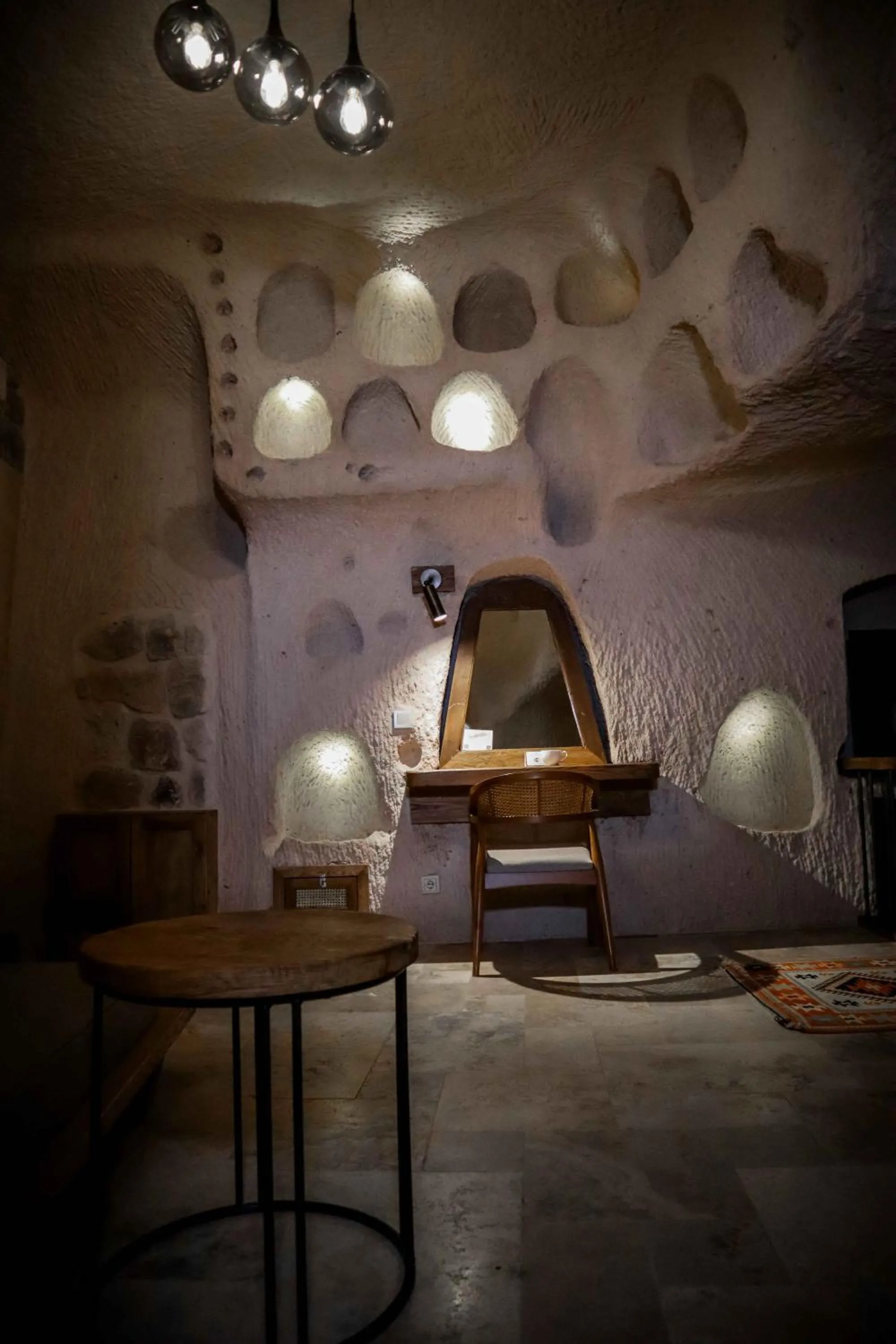 Seating area in Kappadoks Cave Hotel