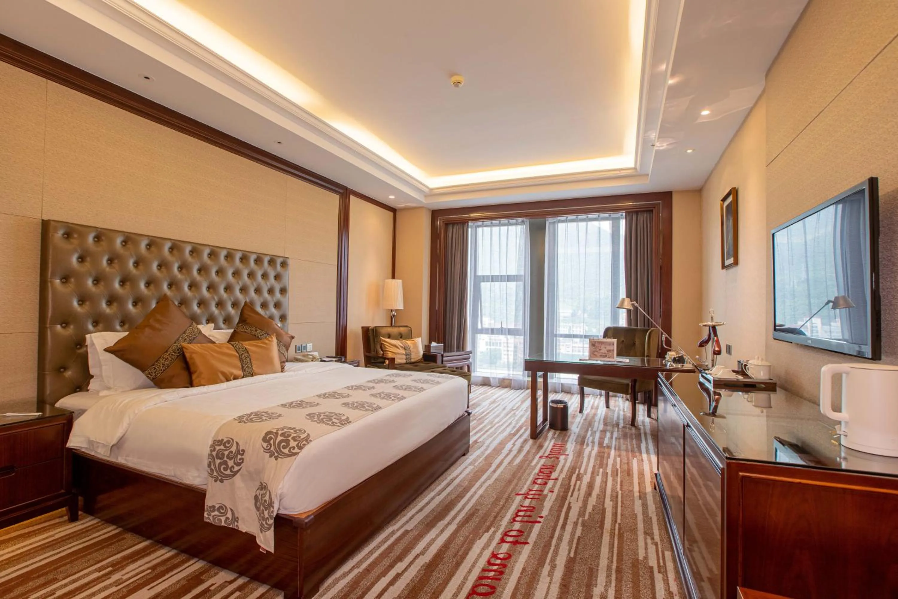 Bed in Wyndham Grand Plaza Royale Chenzhou