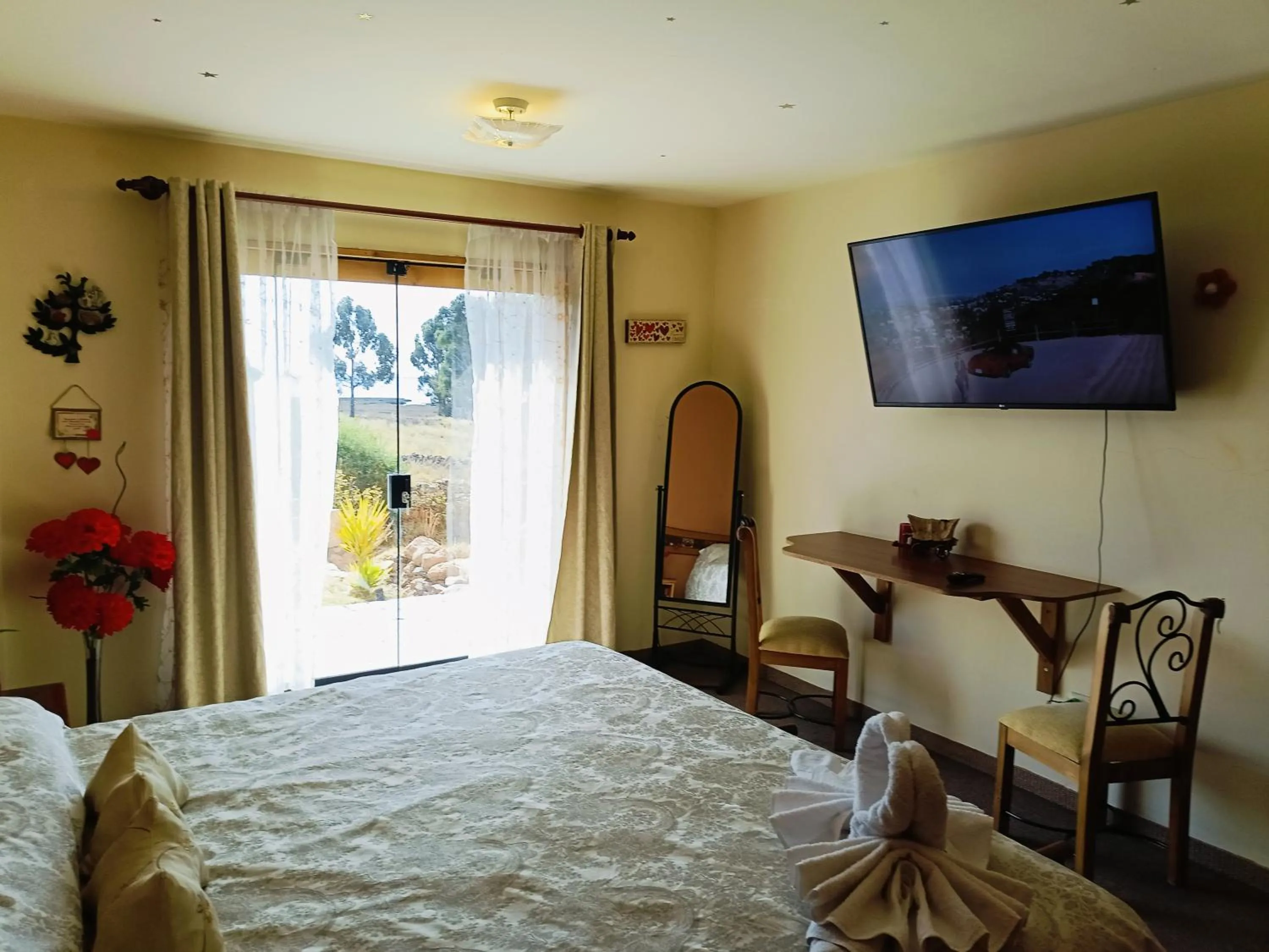 Bed in Hotel Pumakala