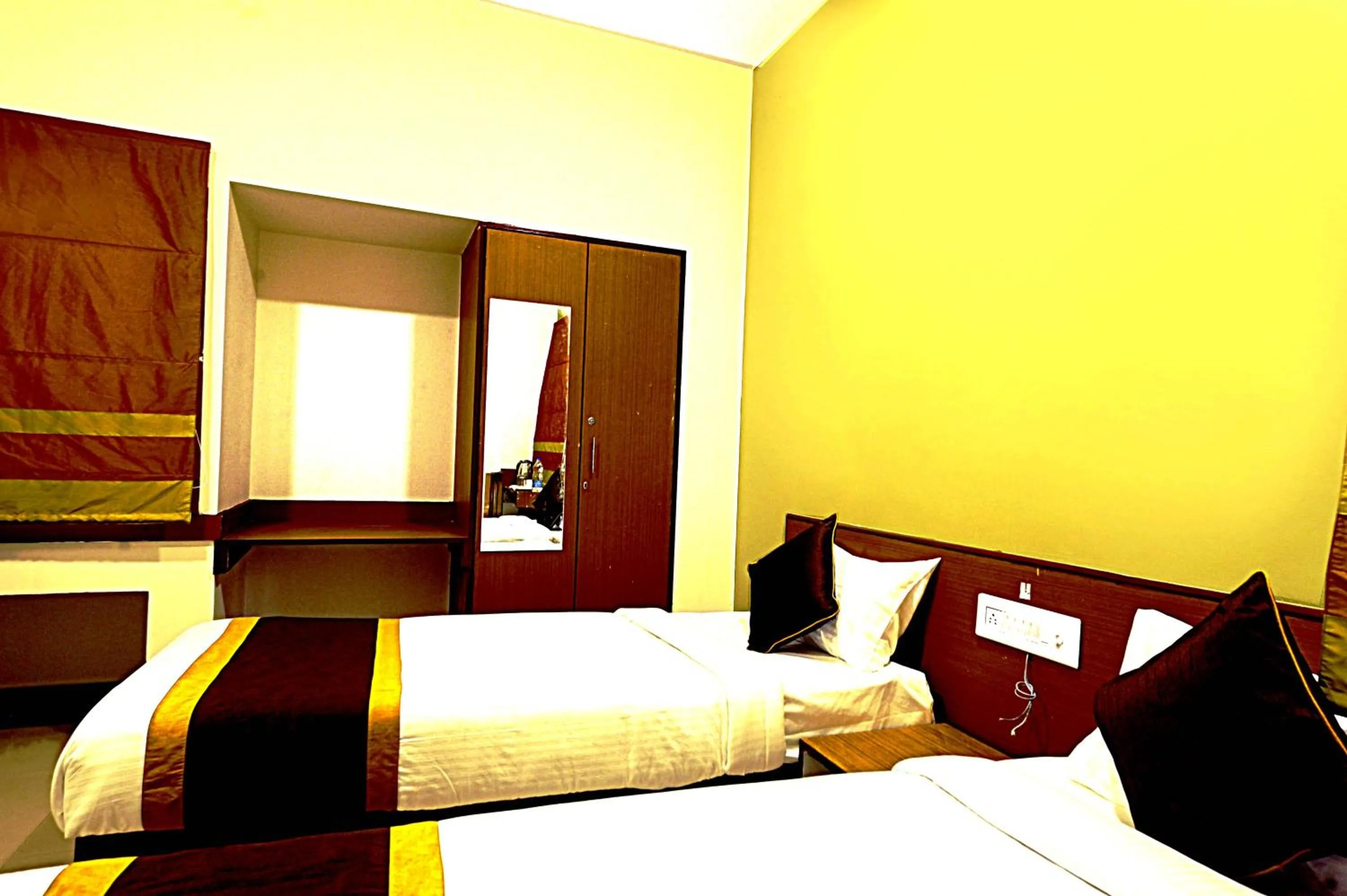 Bed in Airport Bliss Boutique Hotel Near Kempegowda International Airport Bangalore