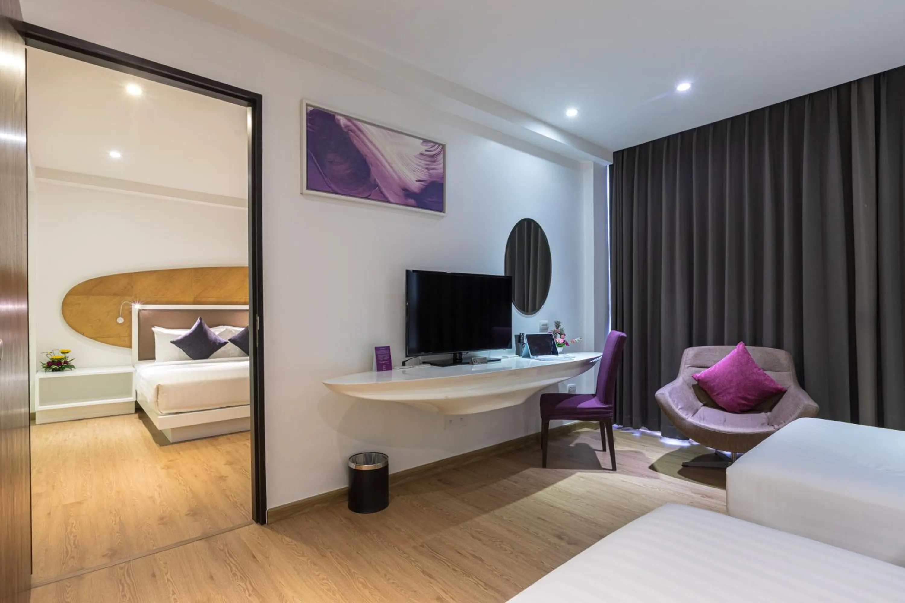 Bedroom, Bed in Hotel Icon Bangkok Sukhumvit 2