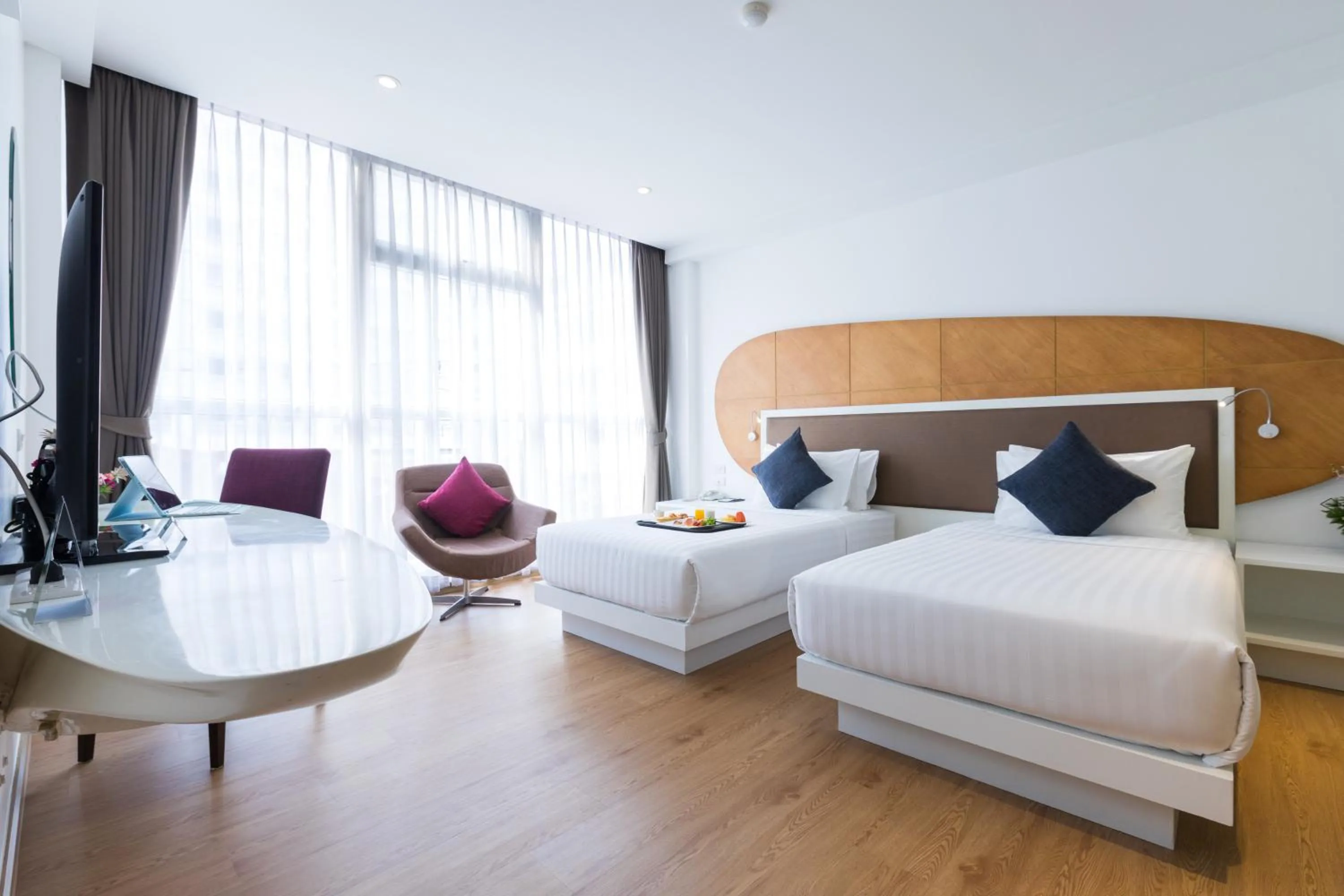 Bed in Hotel Icon Bangkok Sukhumvit 2