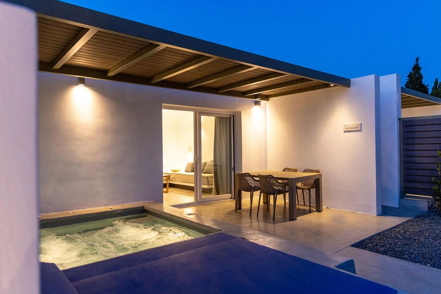 Patio in White Holidays Project