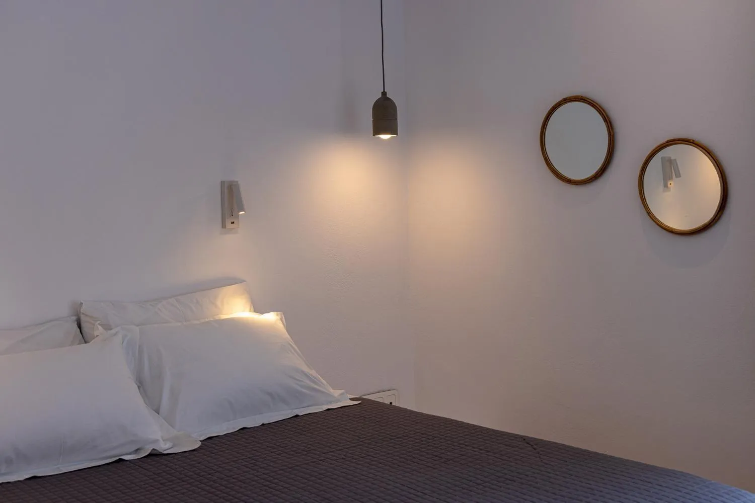 Bedroom, Bed in White Holidays Project