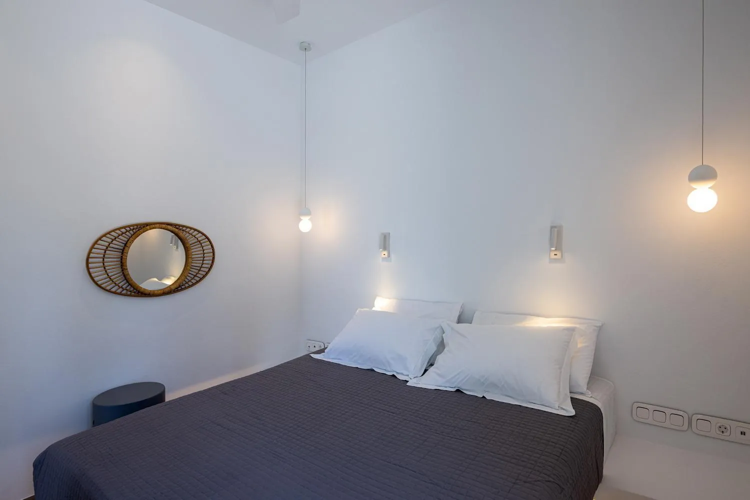 Bedroom, Bed in White Holidays Project