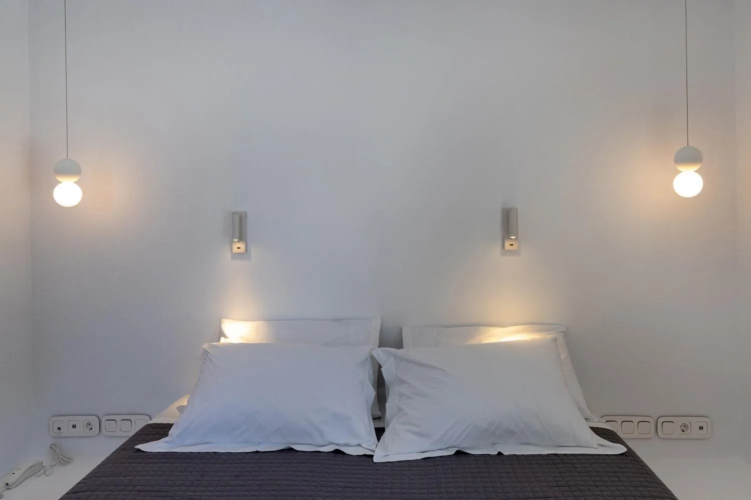 Bedroom, Bed in White Holidays Project