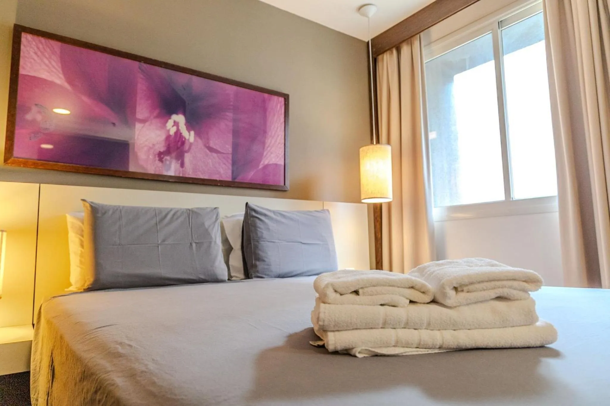 Bed in Elegant Flat Paulista Alameda Campinas Garagem , Pool, Ar Cod,