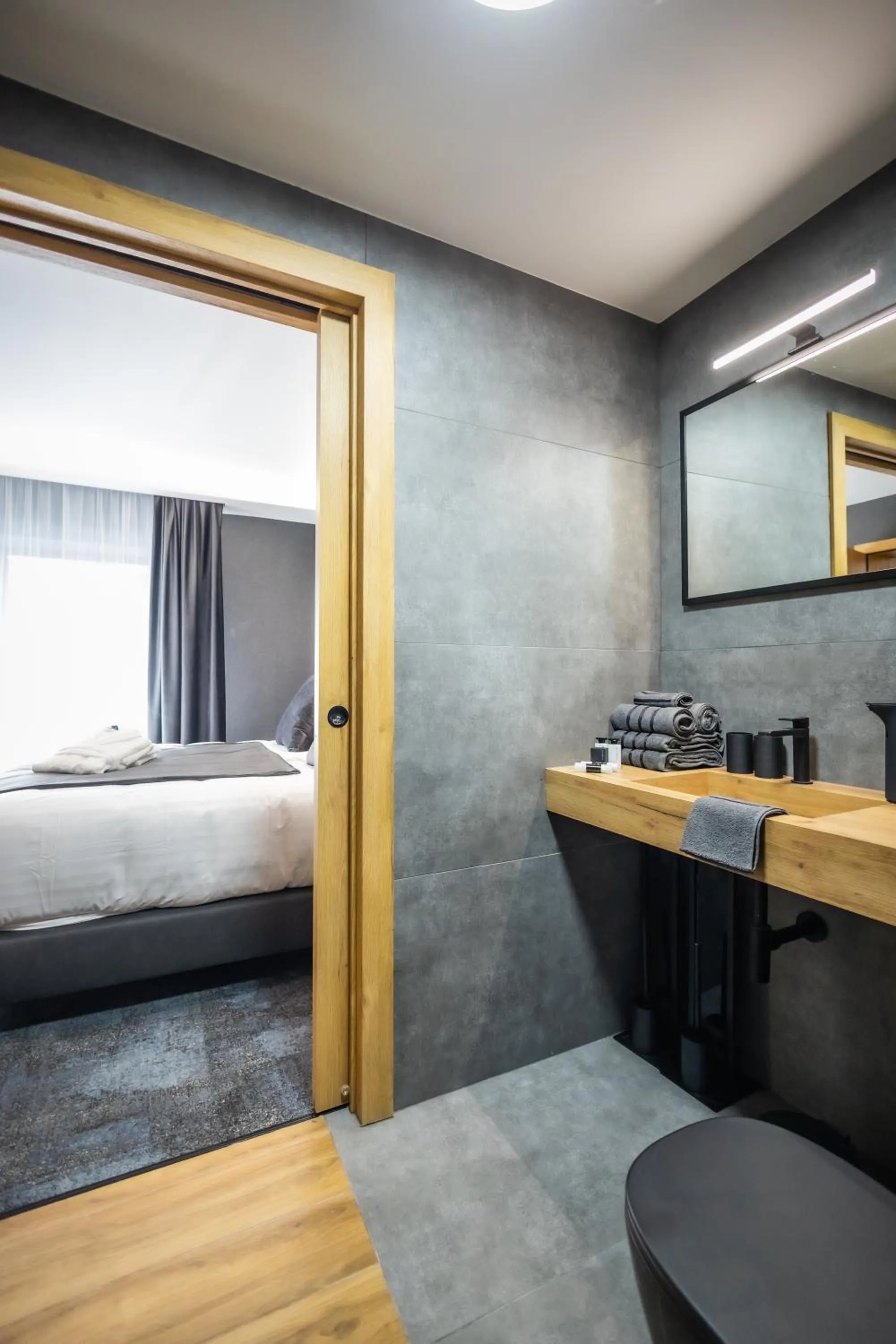 Bathroom, Bed in 4 Évszak Erdeihotel**** - Mátrafüred