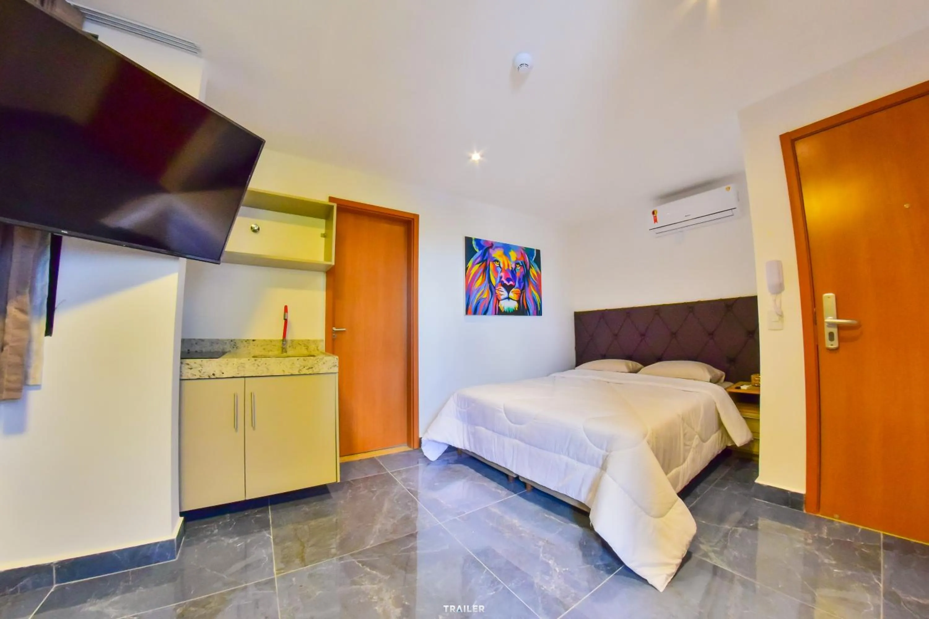 Bed in Hotel Aracaju Suites