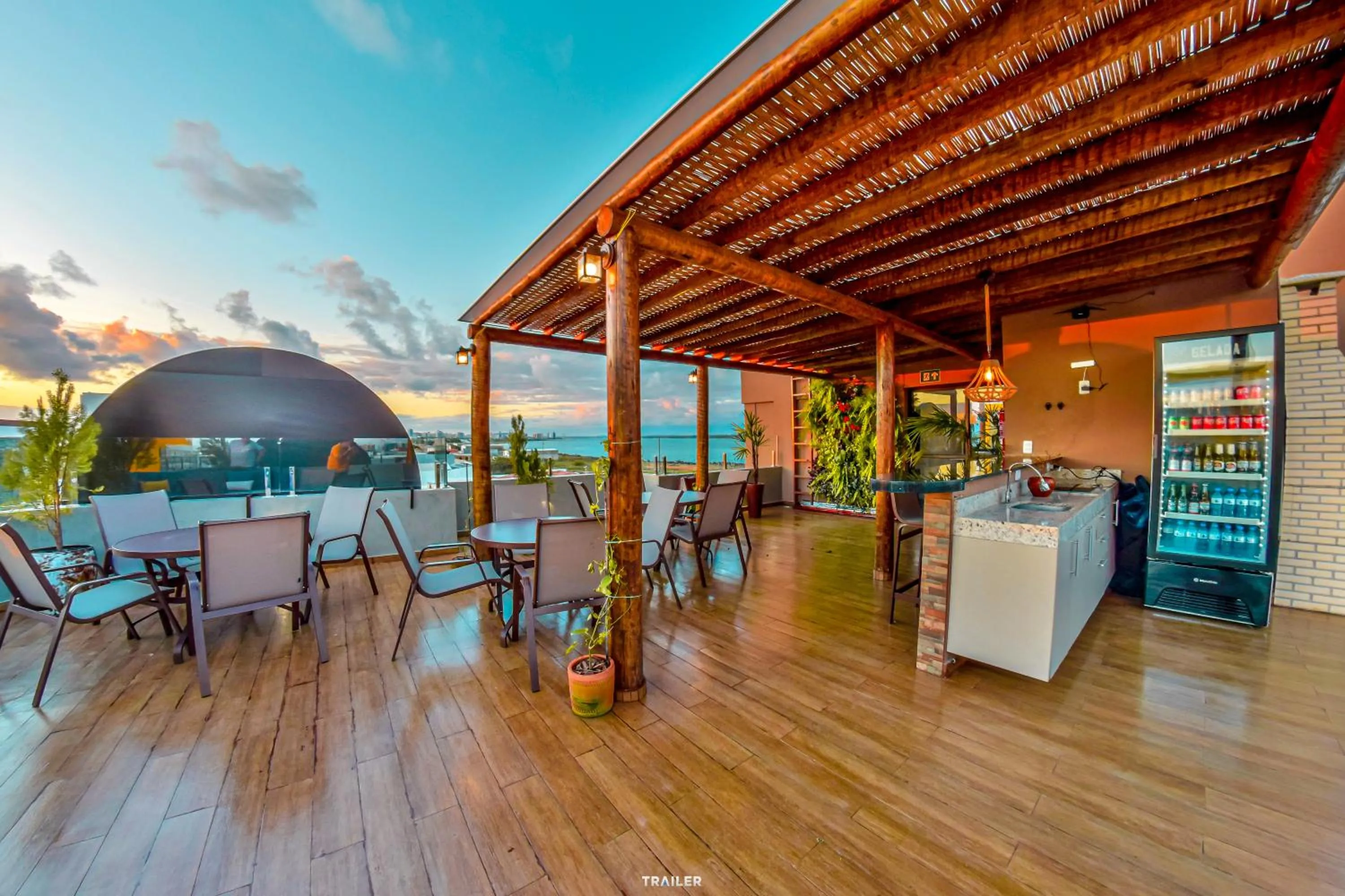Balcony/Terrace in Hotel Aracaju Suites