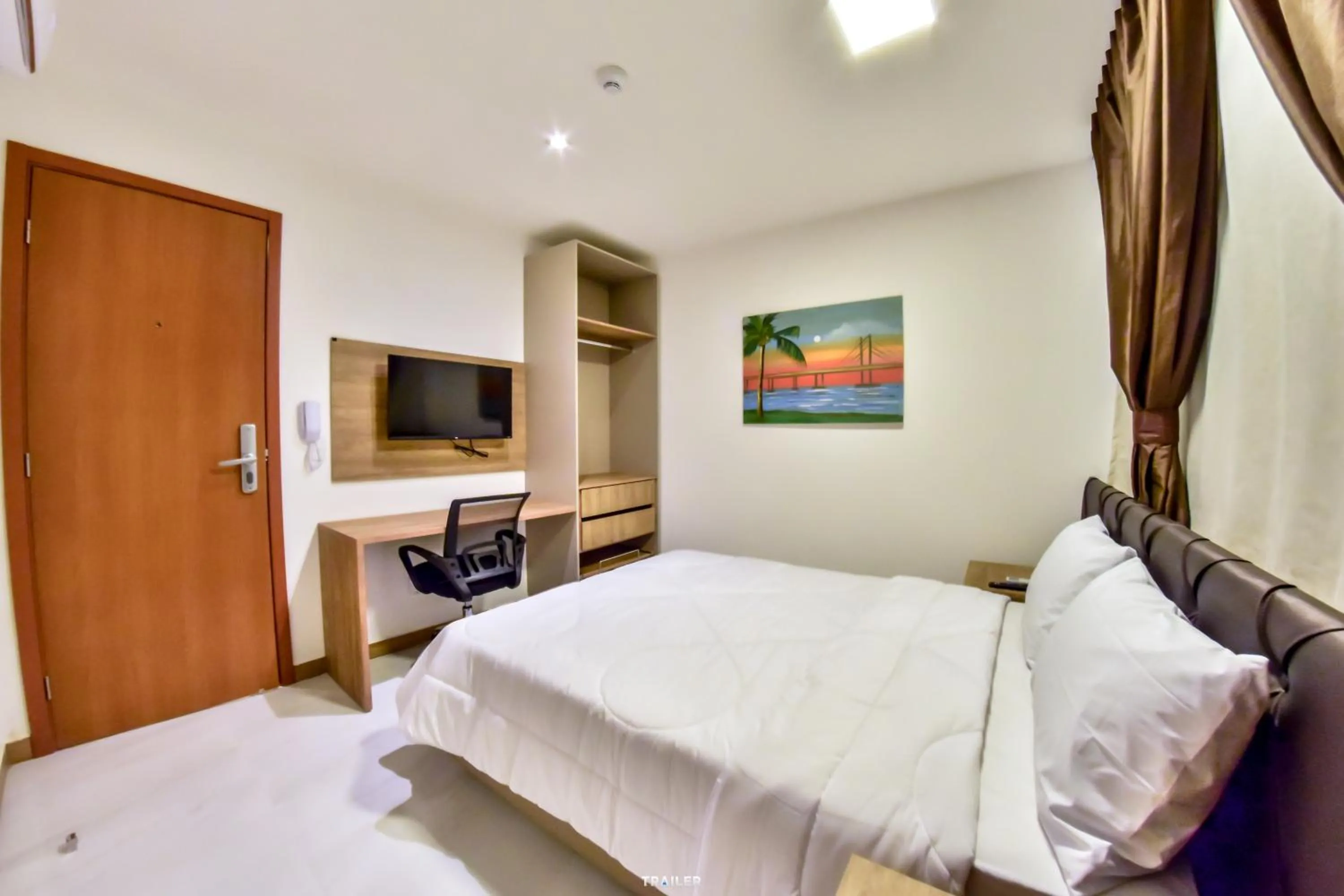 Bed in Hotel Aracaju Suites