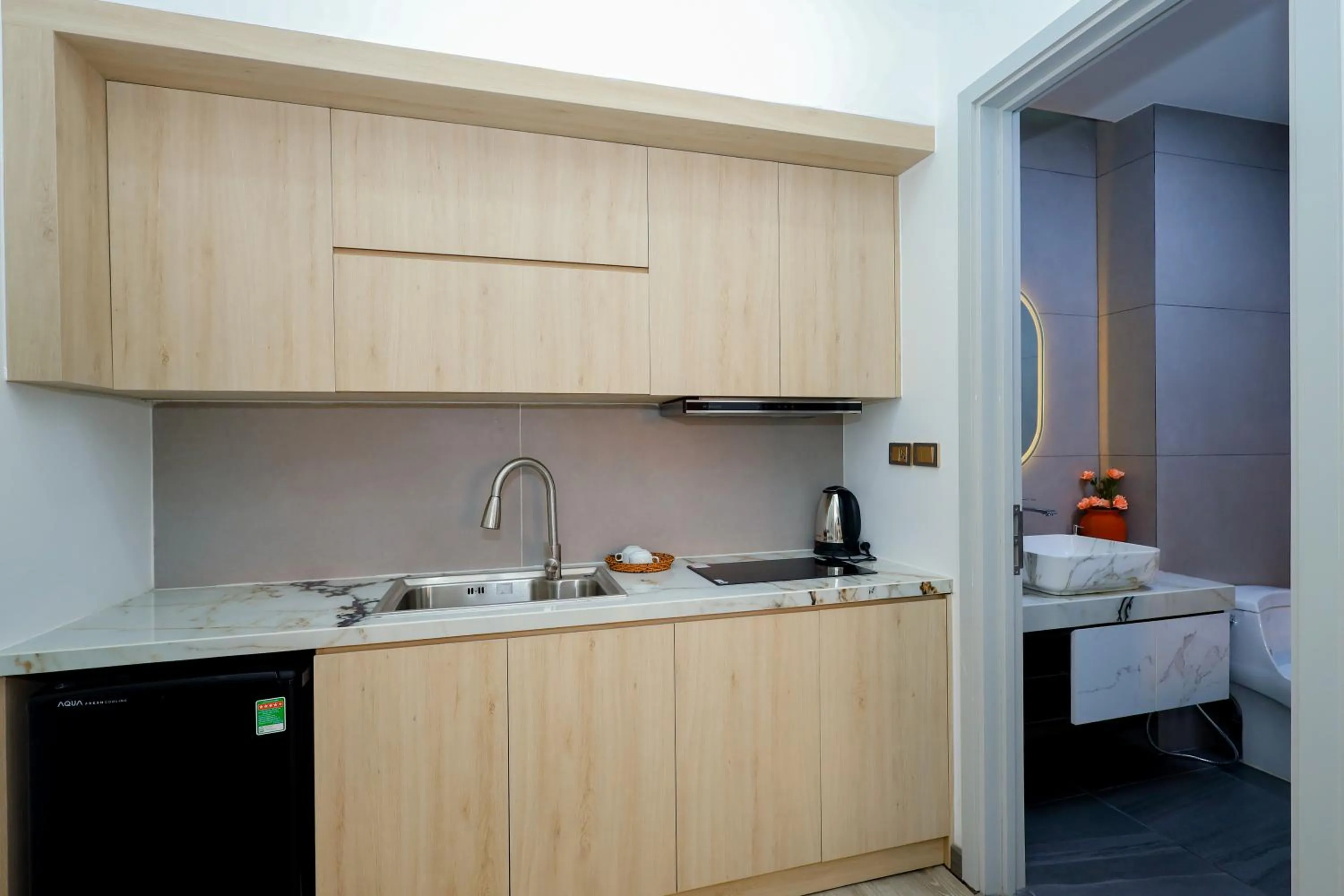 Kitchen or kitchenette in Sunset Sorrento Phu Quoc