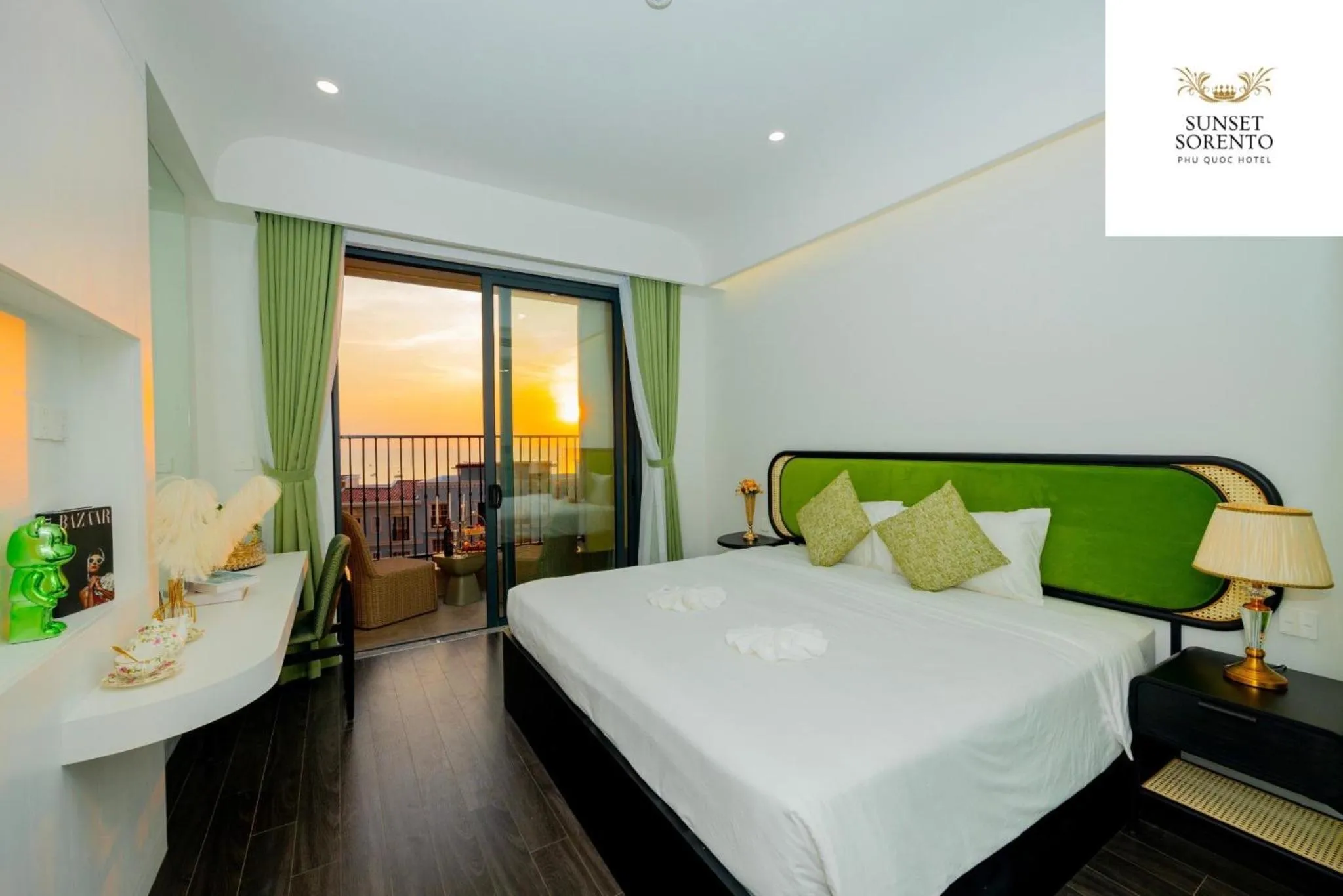 Bedroom, Bed in Sunset Sorrento Phu Quoc