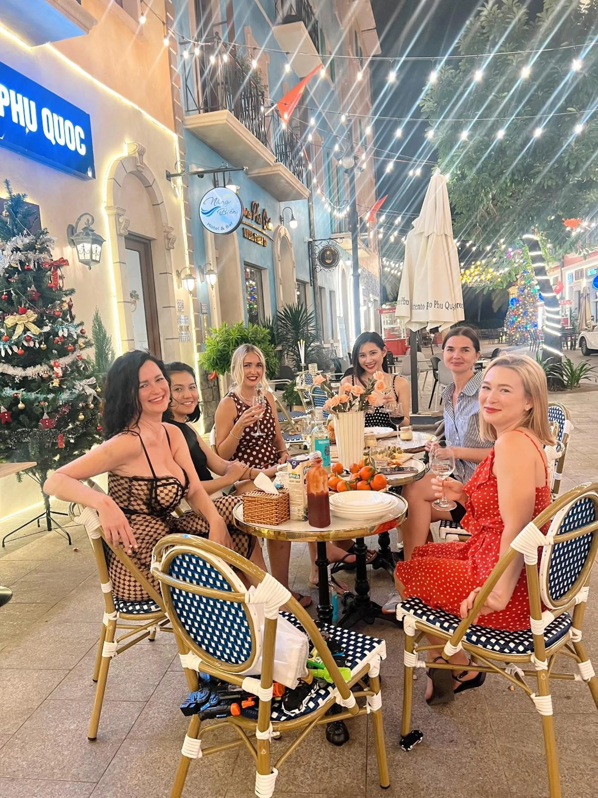 Dining area in Sunset Sorrento Phu Quoc