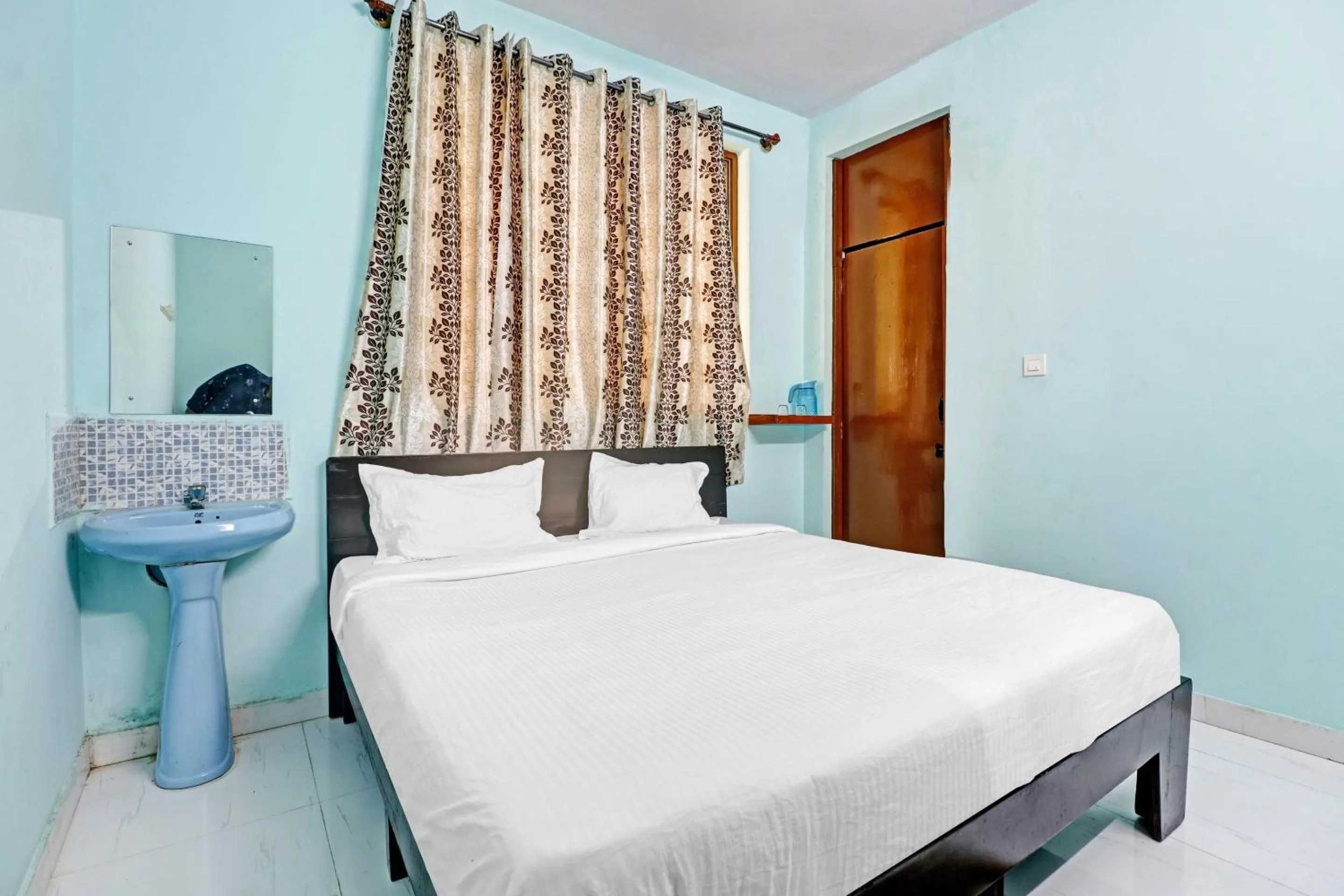Bedroom, Bed in Hotel O Green Residency K Narayanapura Cross Bus Stop