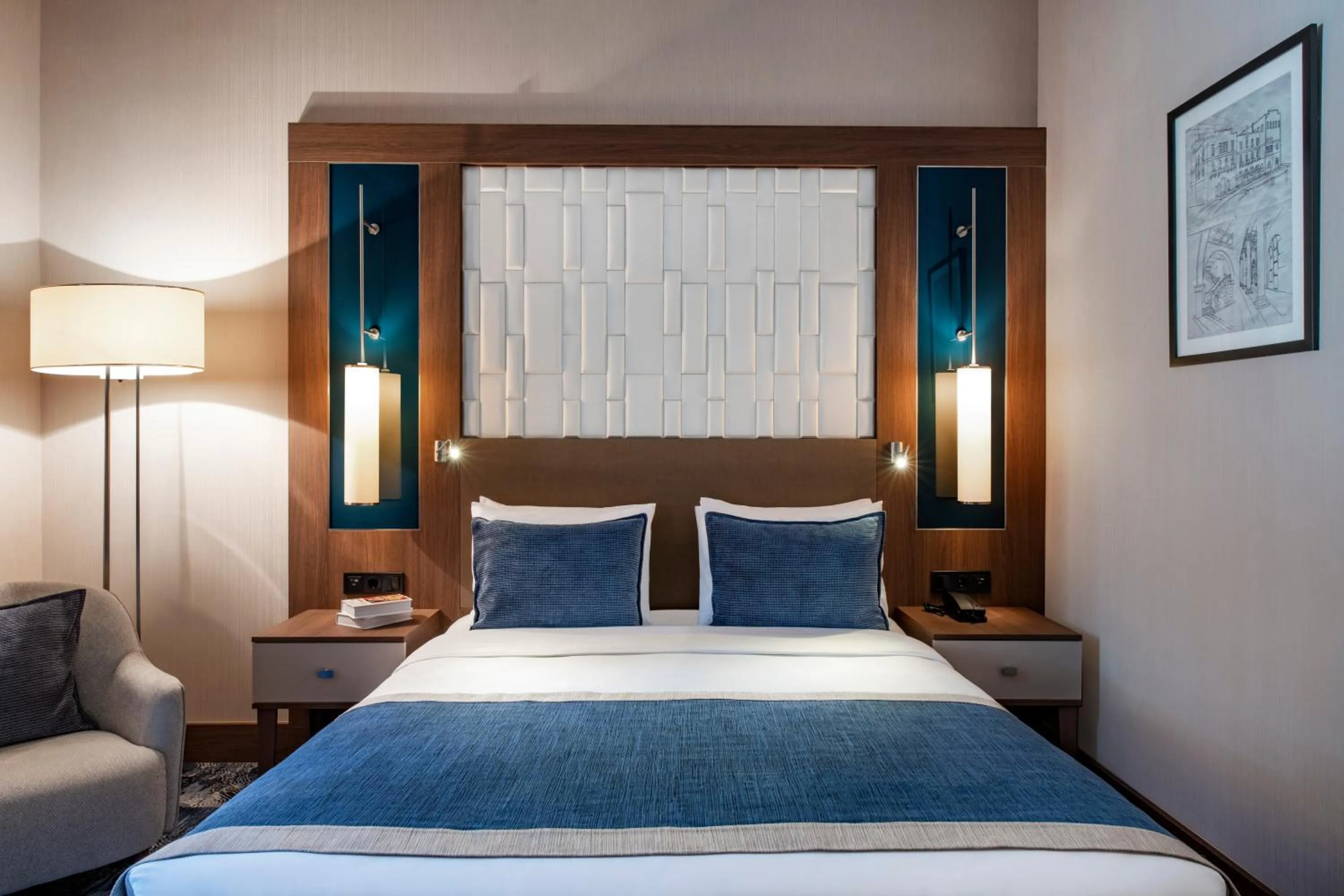 Bedroom, Bed in Tbilisi Philharmonic Hotel by Mercure