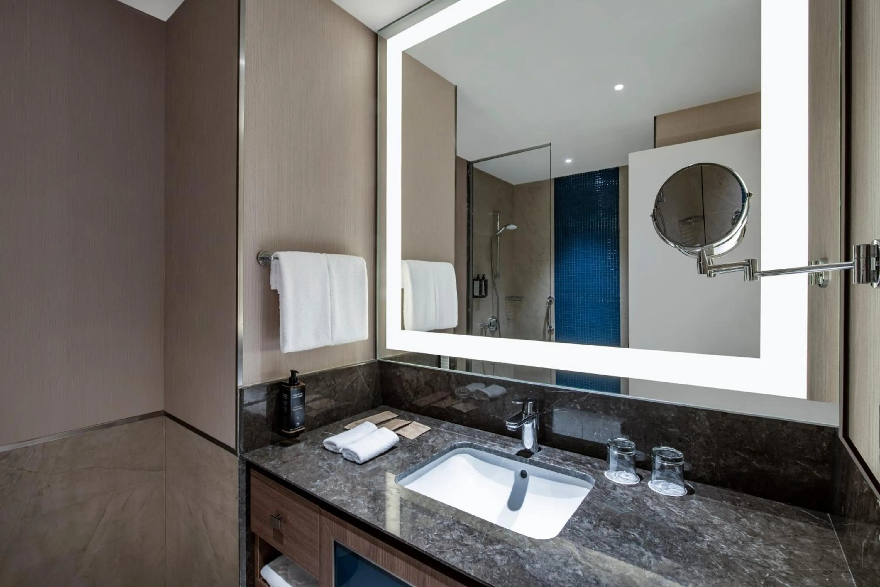 Shower in Tbilisi Philharmonic Hotel by Mercure