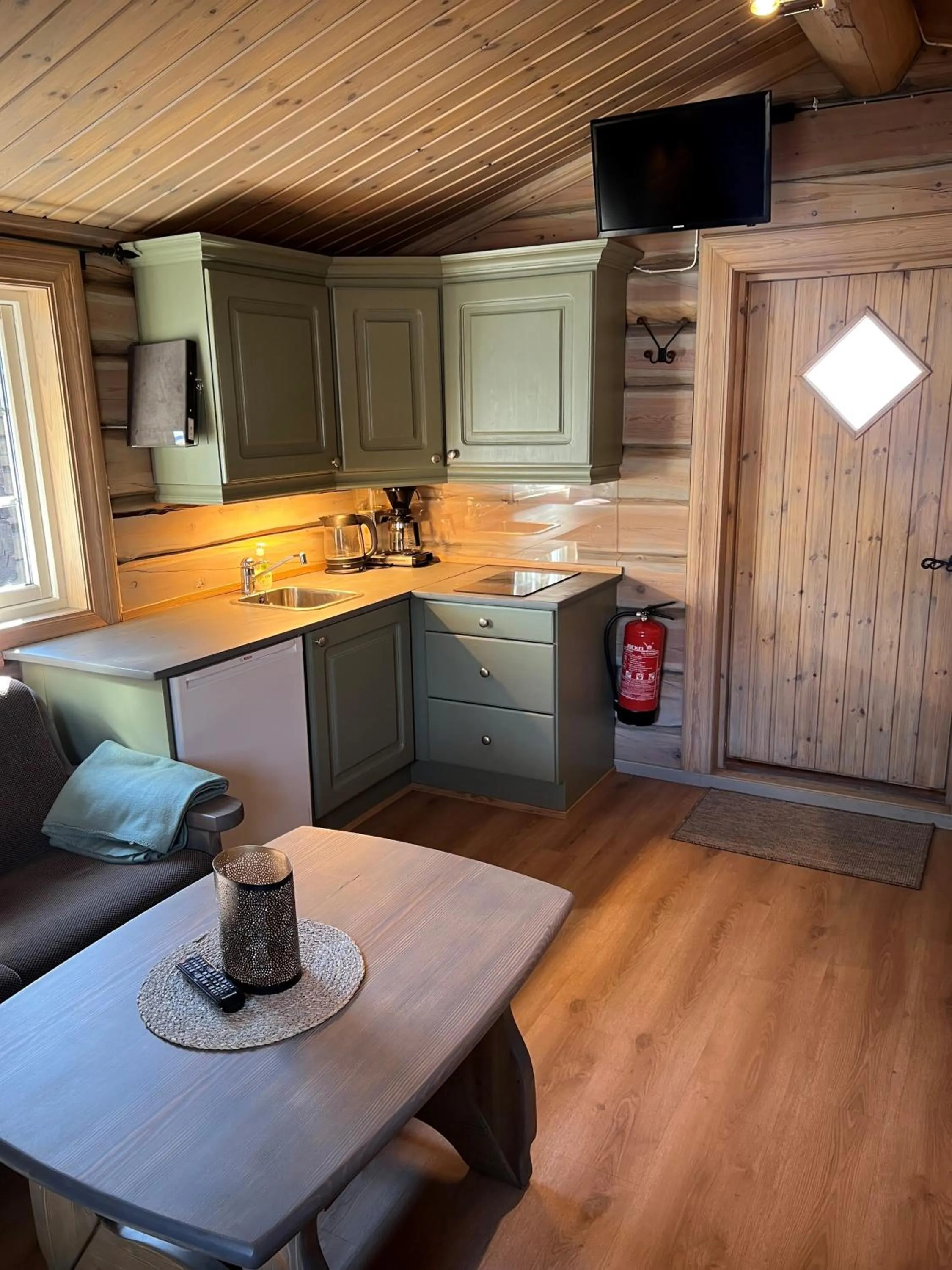 Kitchen or kitchenette in Fagernes Camping