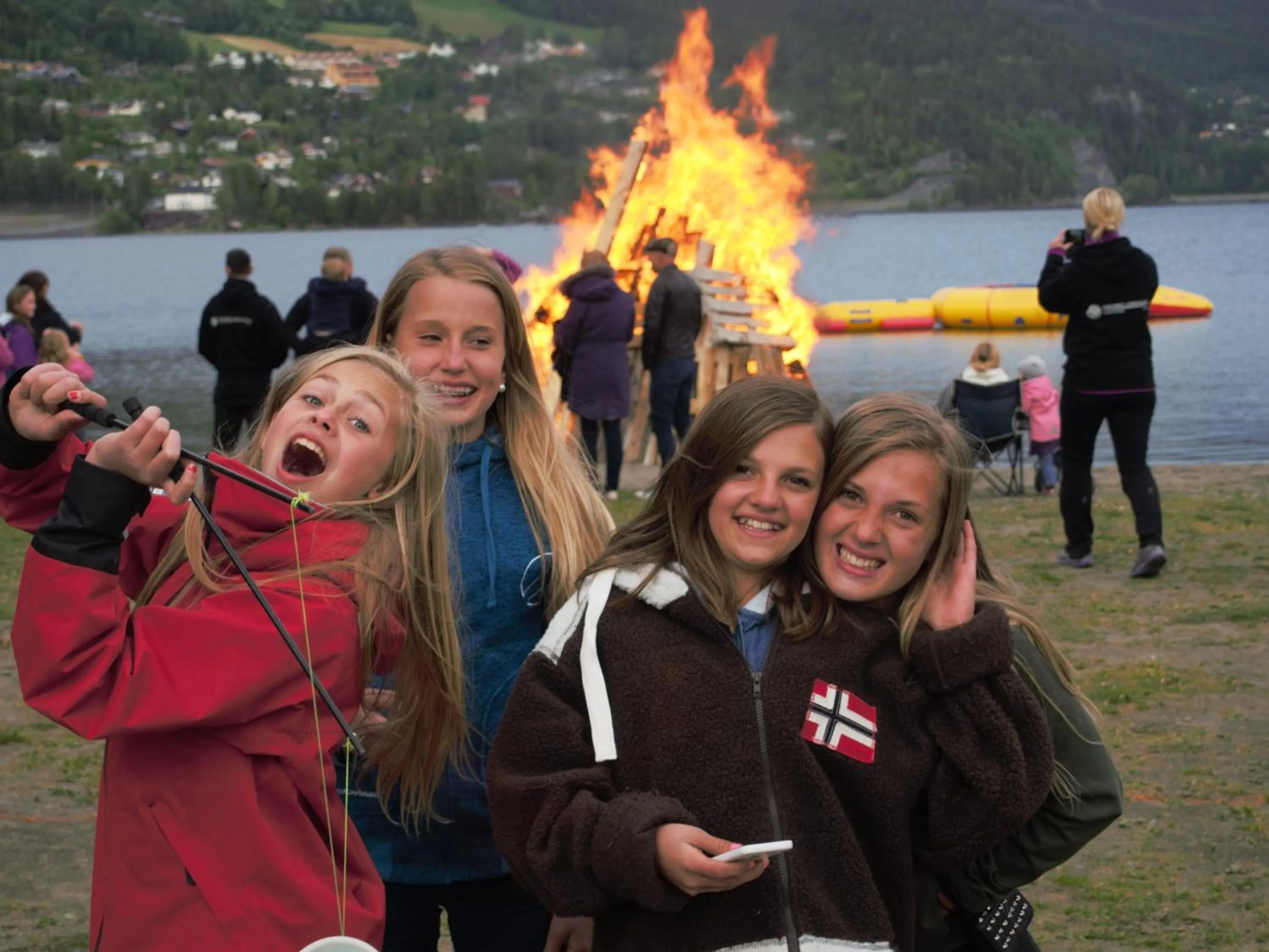 People in Fagernes Camping
