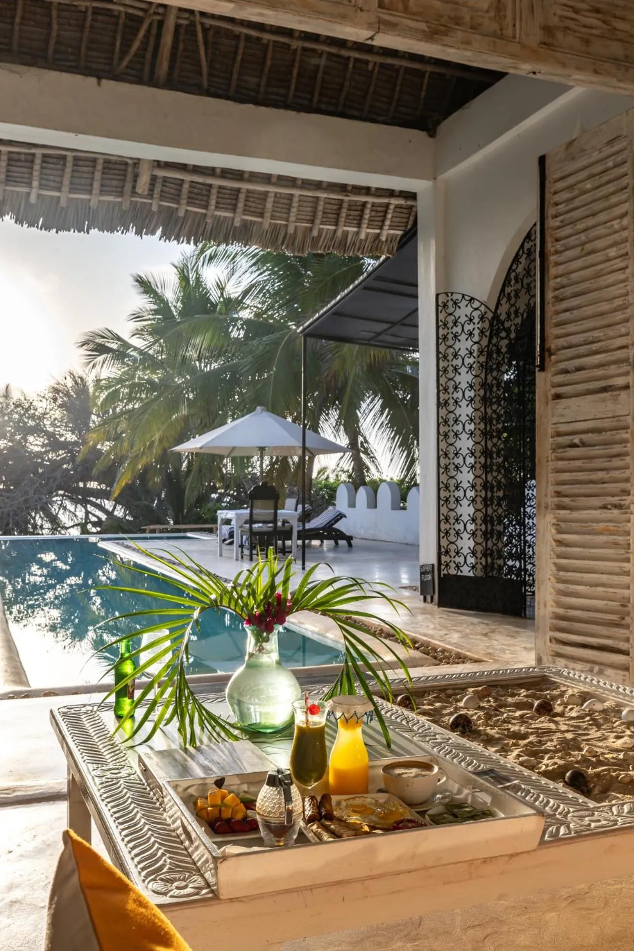 Pool view in Msambweni Beach House and Private Villas