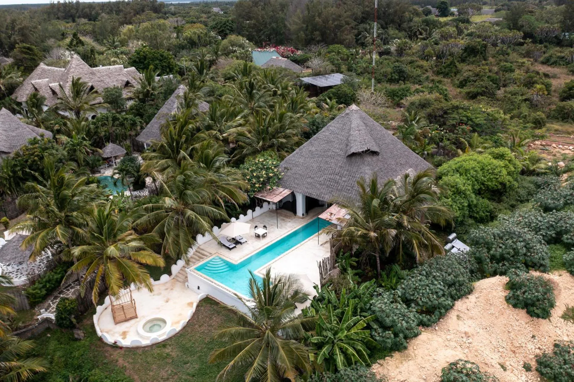 Bird's eye view in Msambweni Beach House and Private Villas