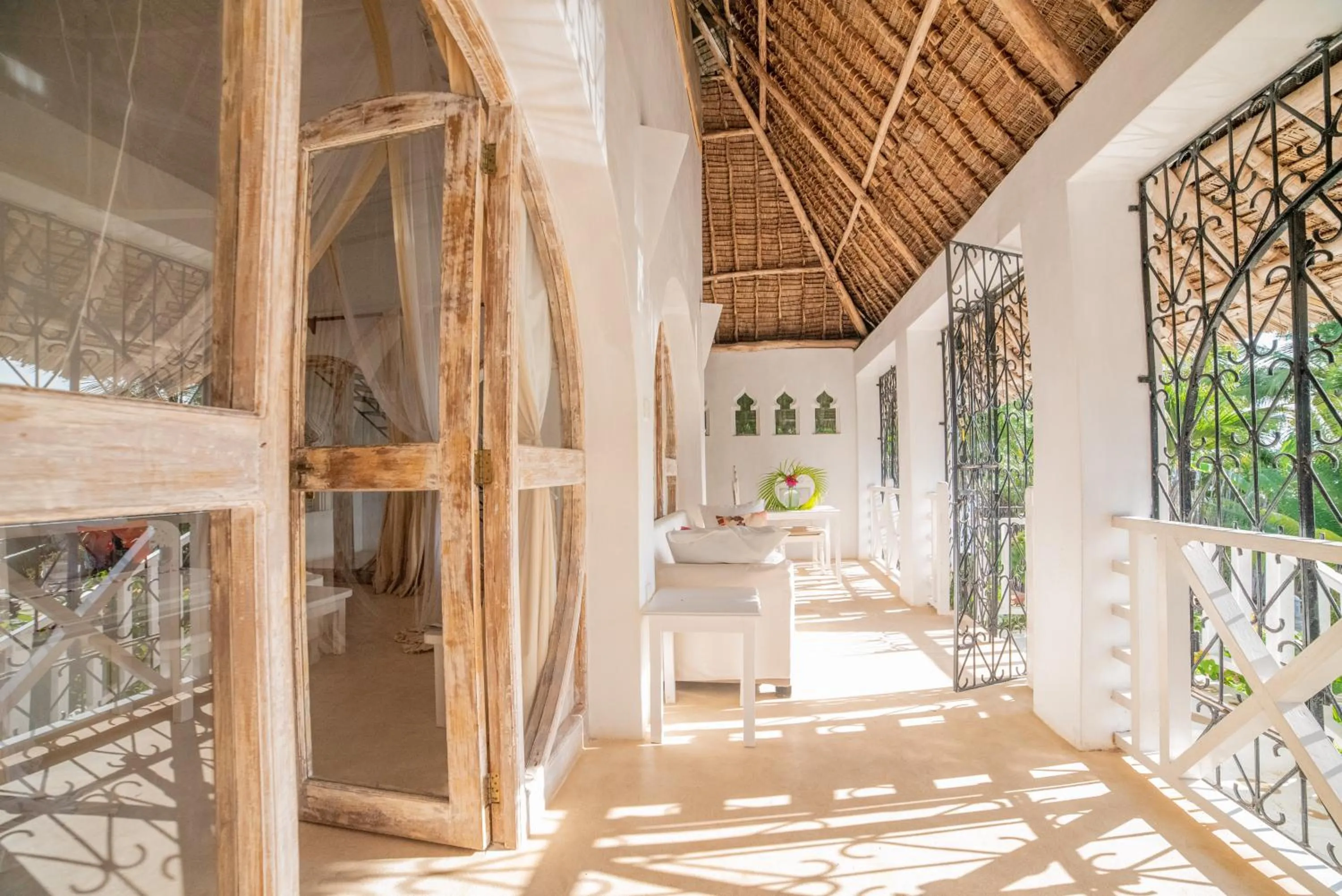 Patio in Msambweni Beach House and Private Villas