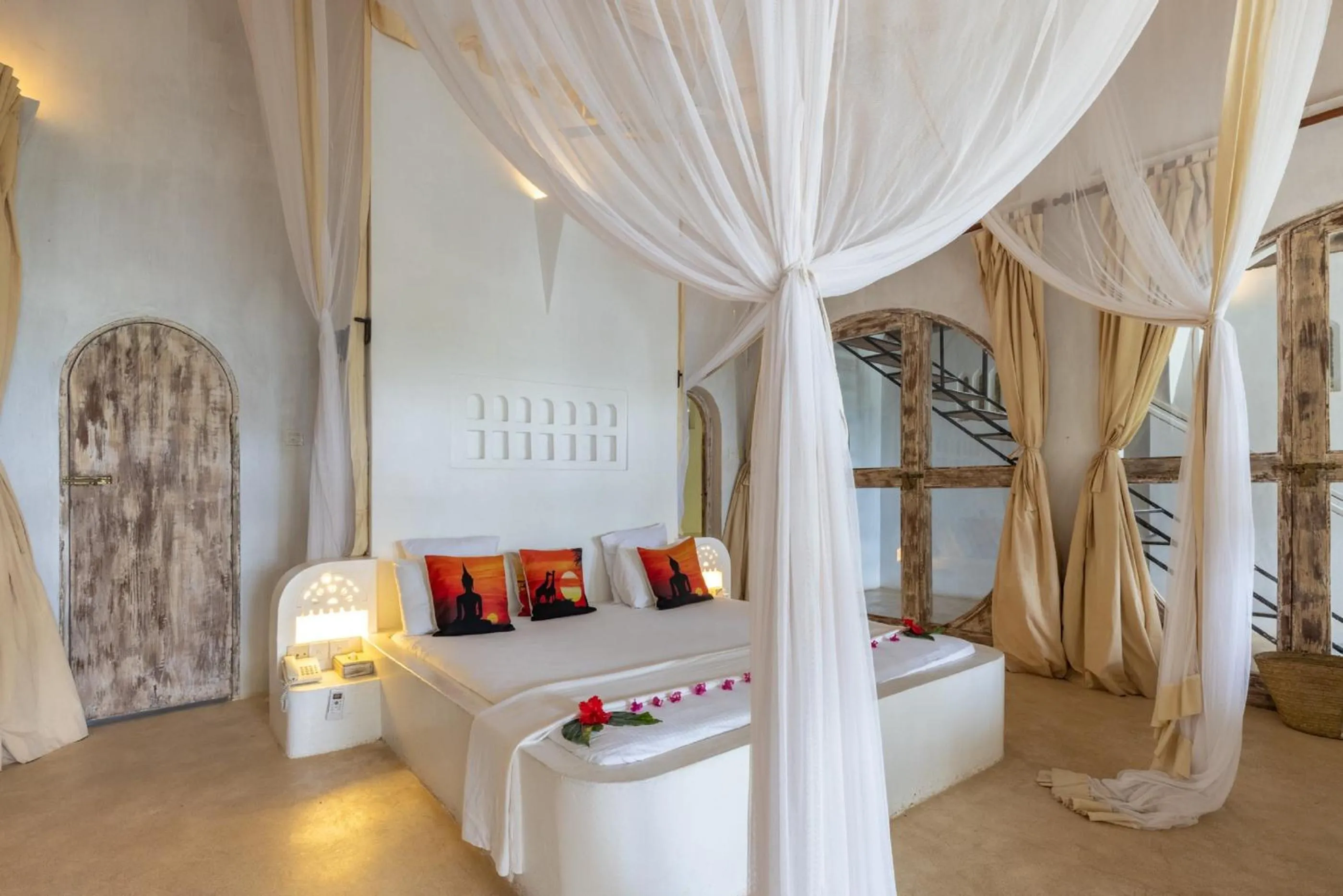 Bedroom, Bed in Msambweni Beach House and Private Villas