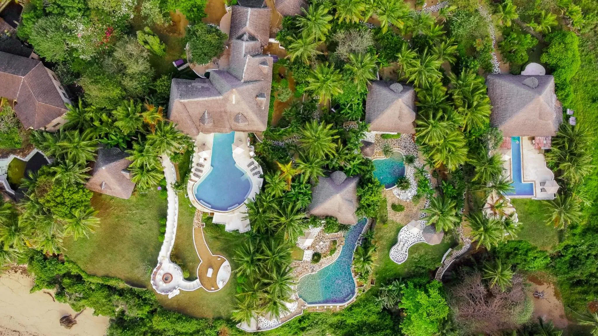 Bird's eye view in Msambweni Beach House and Private Villas