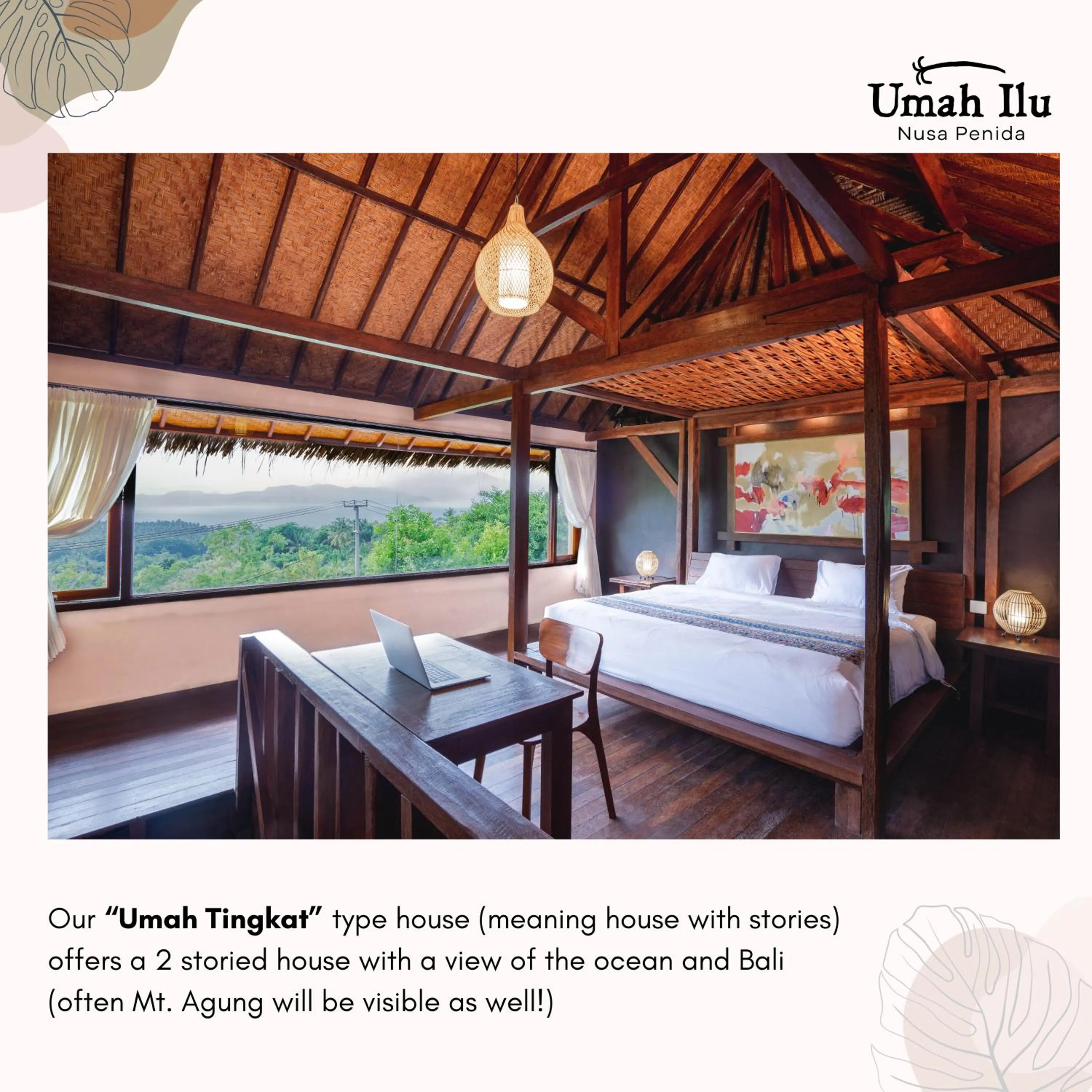 Bed in Umah Ilu Island Retreat Penida