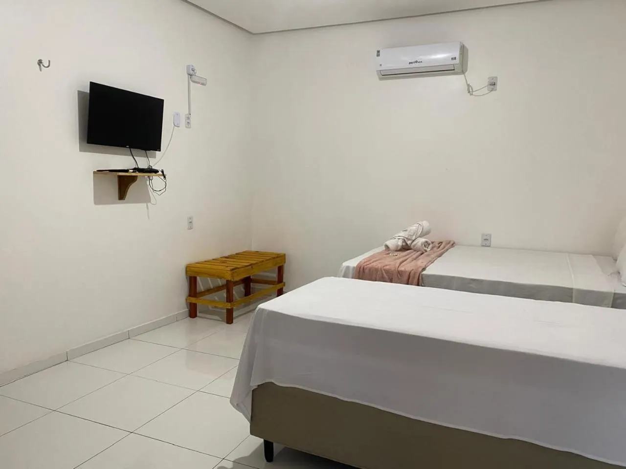 Bed in Pousada Casa Grande