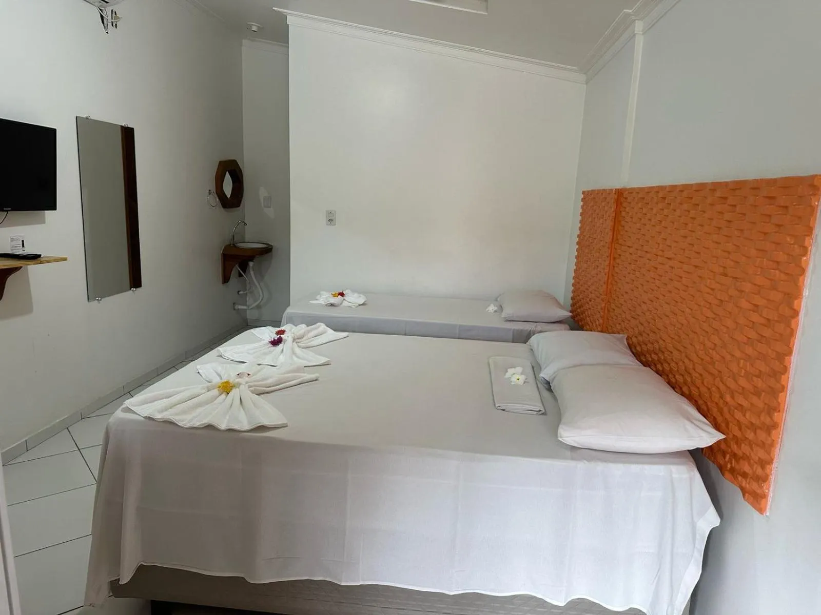 Bed in Pousada Casa Grande