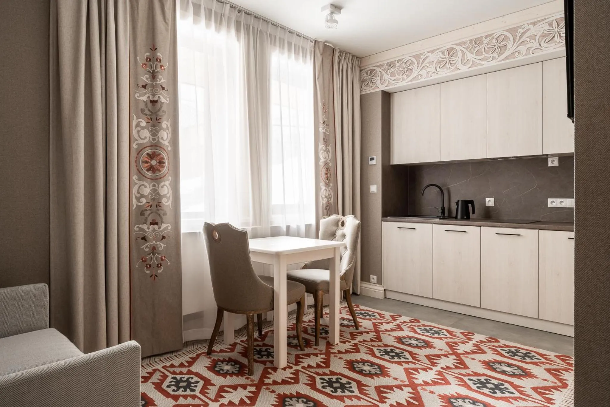 Kitchen or kitchenette in Apartamenty Aries Residence Bukowina