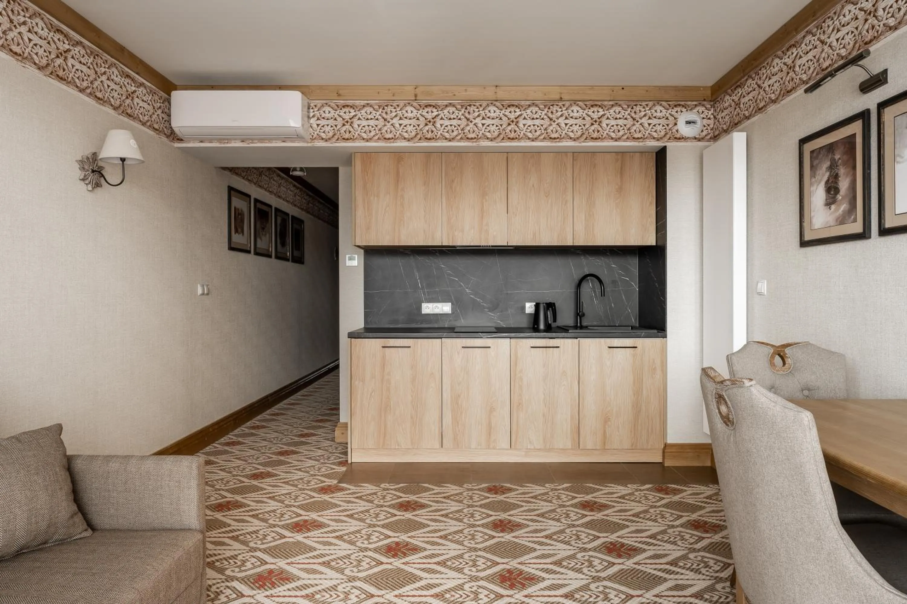 Kitchen or kitchenette in Apartamenty Aries Residence Bukowina