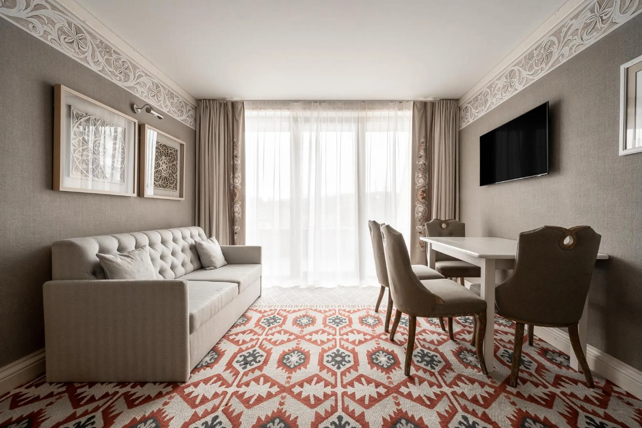 Communal lounge/ TV room in Apartamenty Aries Residence Bukowina