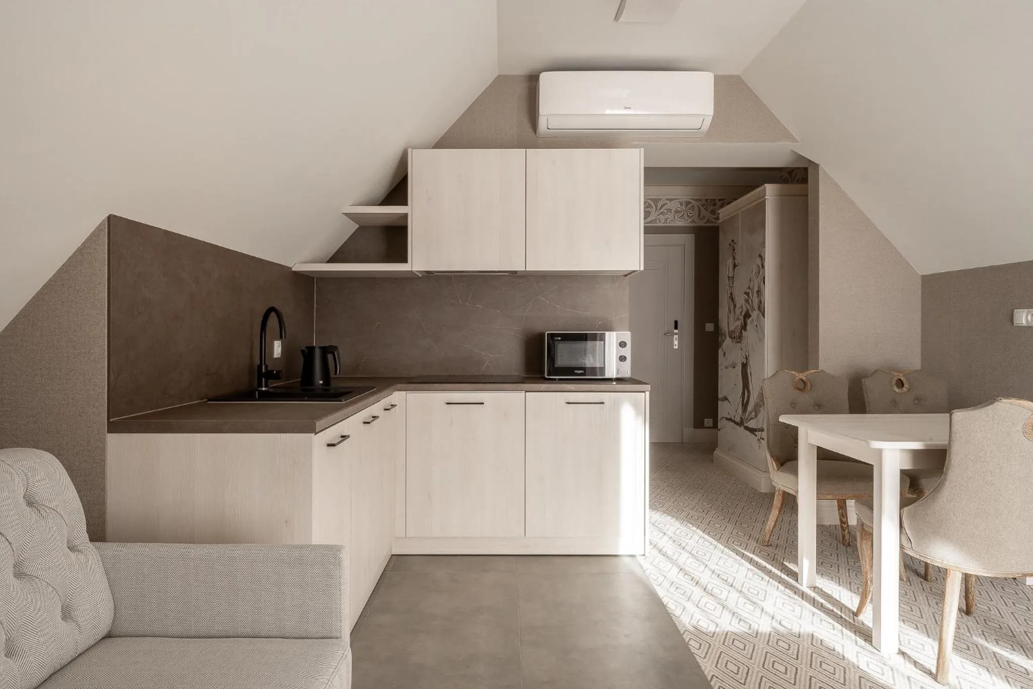 Kitchen or kitchenette in Apartamenty Aries Residence Bukowina