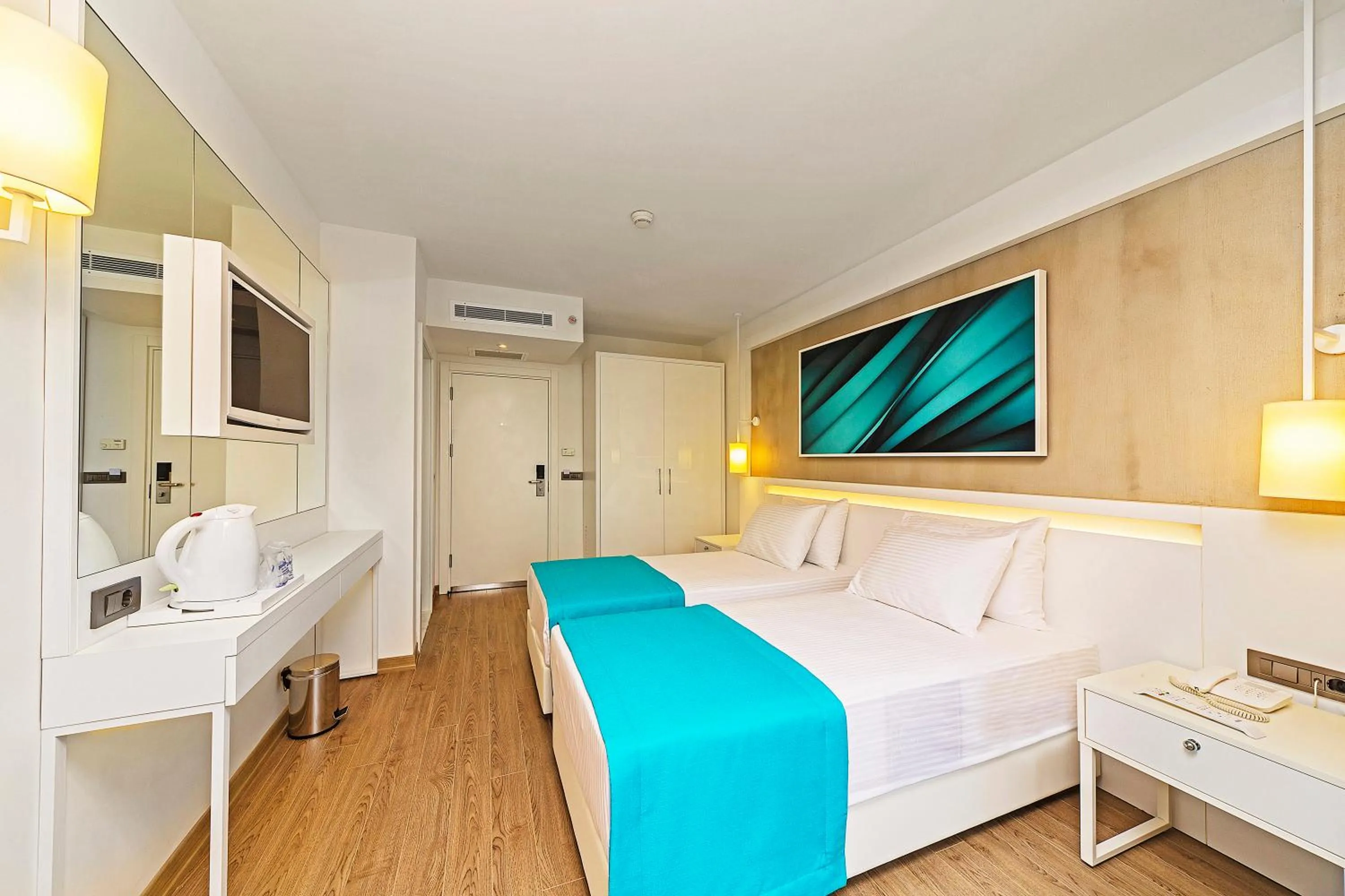 Photo of the whole room, Bed in Poseidon Hotel - Adult Only
