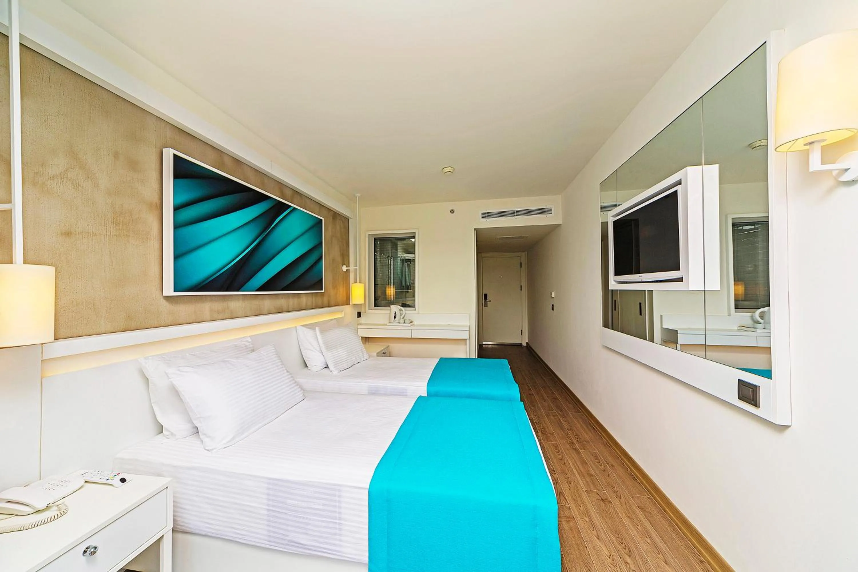 Photo of the whole room, Bed in Poseidon Hotel - Adult Only