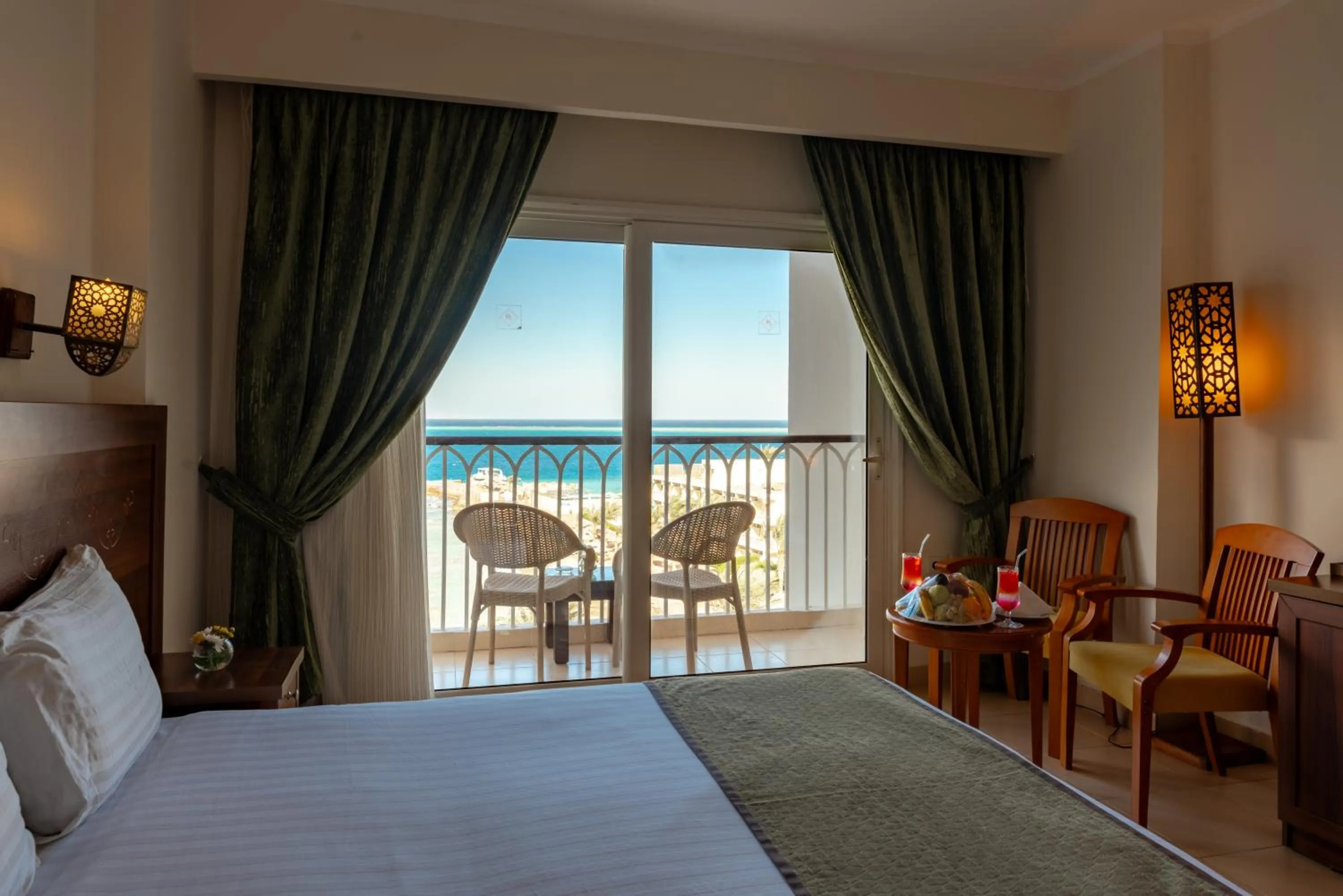 Bed in Royal Star Beach Resort