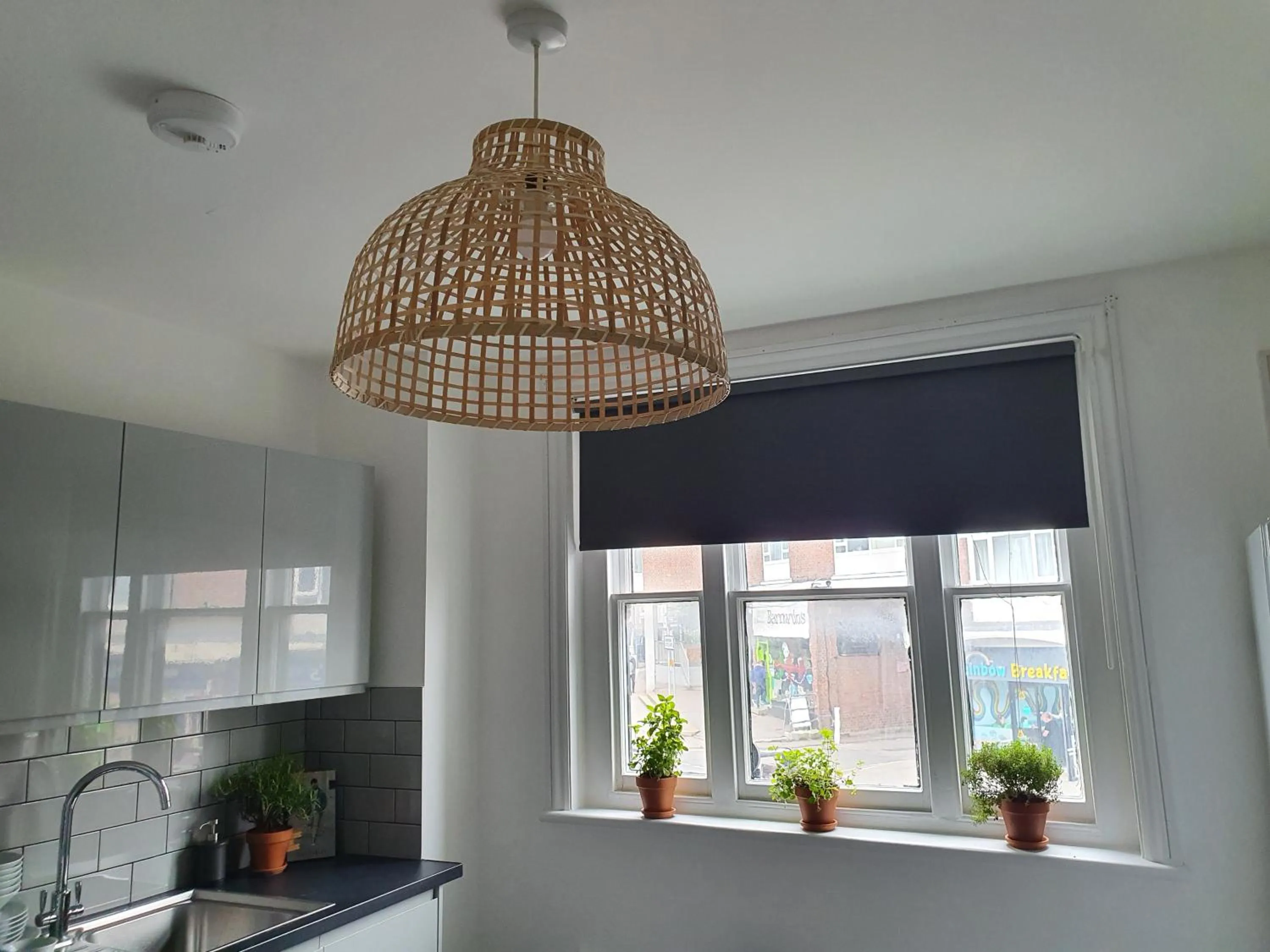 Kitchen or kitchenette in Grade I listed luxury apartment in Hertfordshire