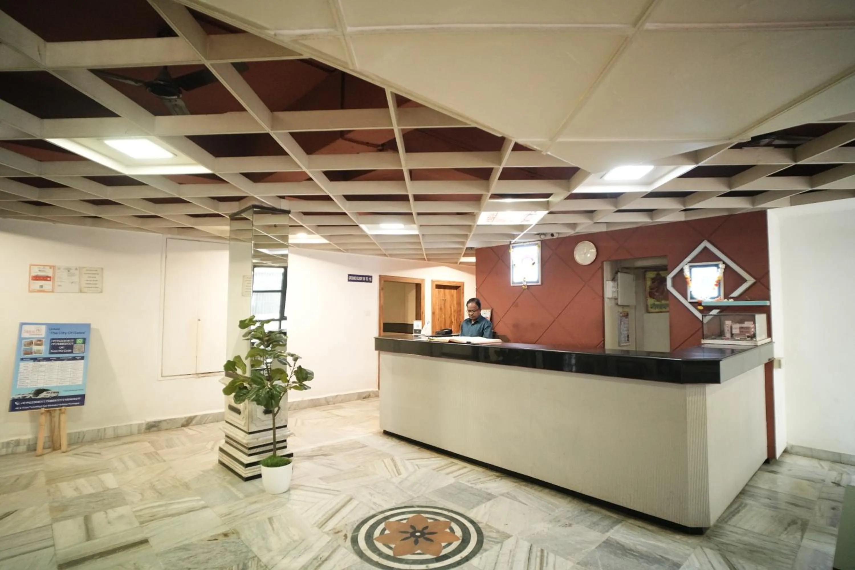 Lobby or reception in Hotel Kartiki