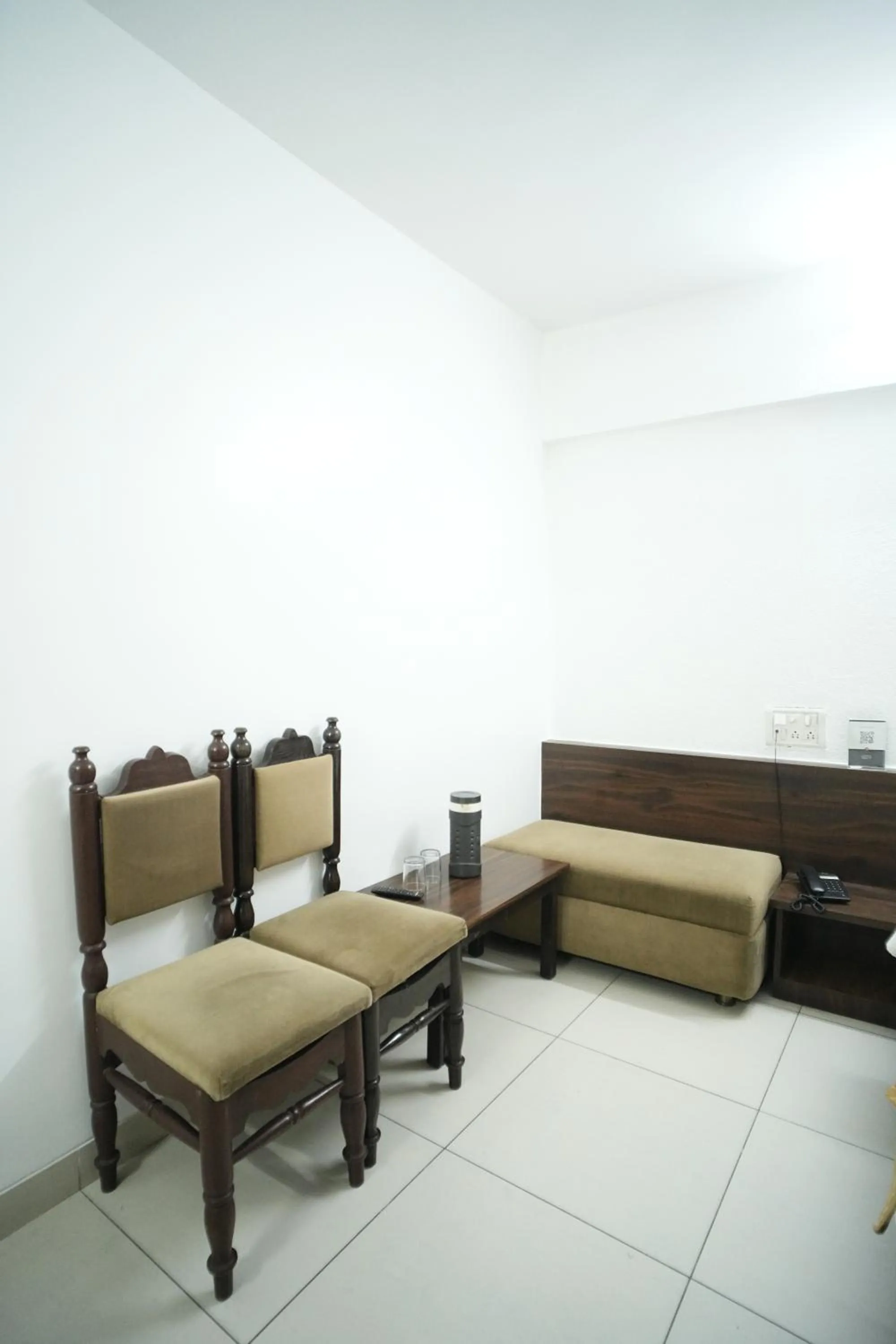 Seating area in Hotel Kartiki