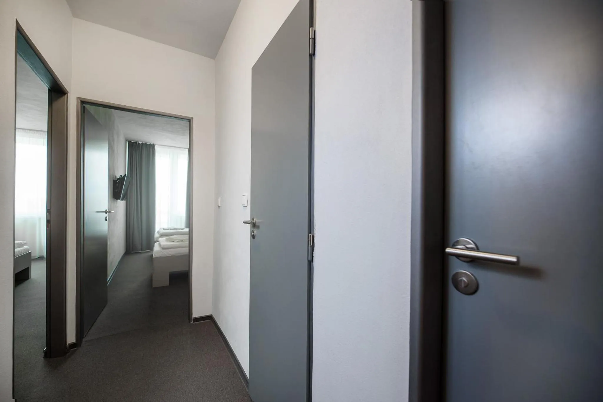 Photo of the whole room, Bed in Hotel Atom Třebíč